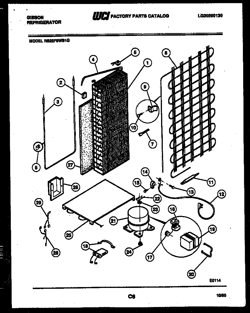 10 - SYSTEM AND AUTOMATIC DEFROST PARTS
