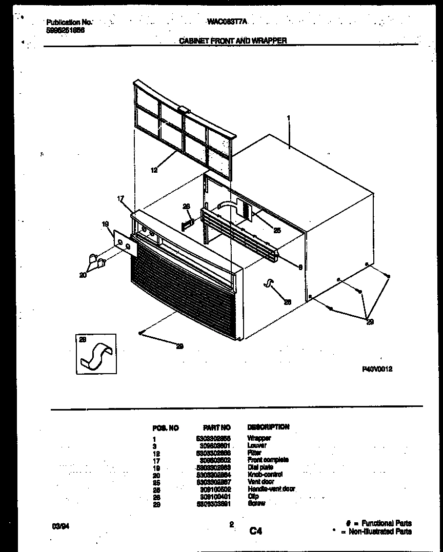 02 - CABINET FRONT AND WRAPPER