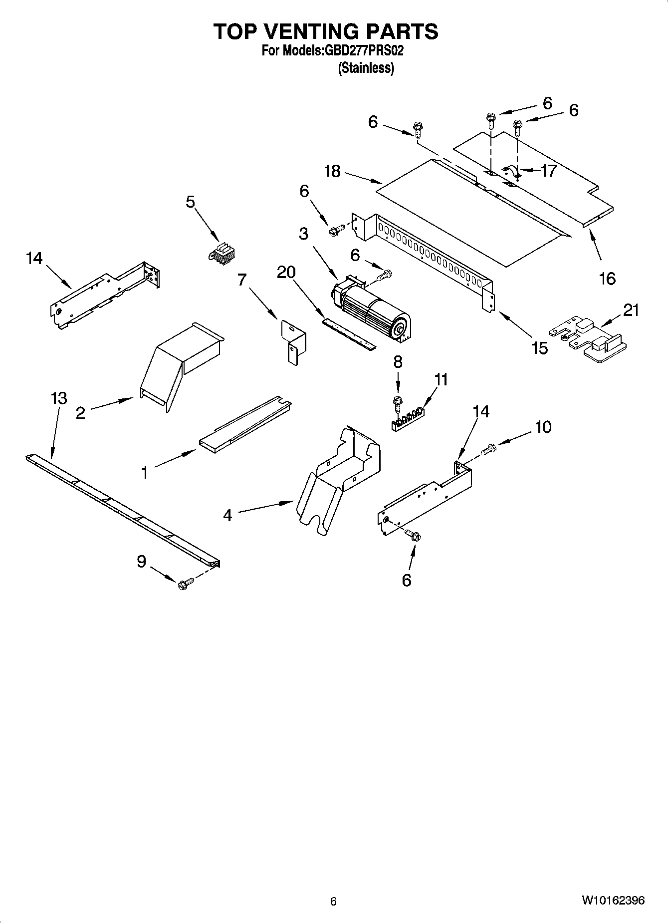 05 - TOP VENTING PARTS, OPTIONAL PARTS