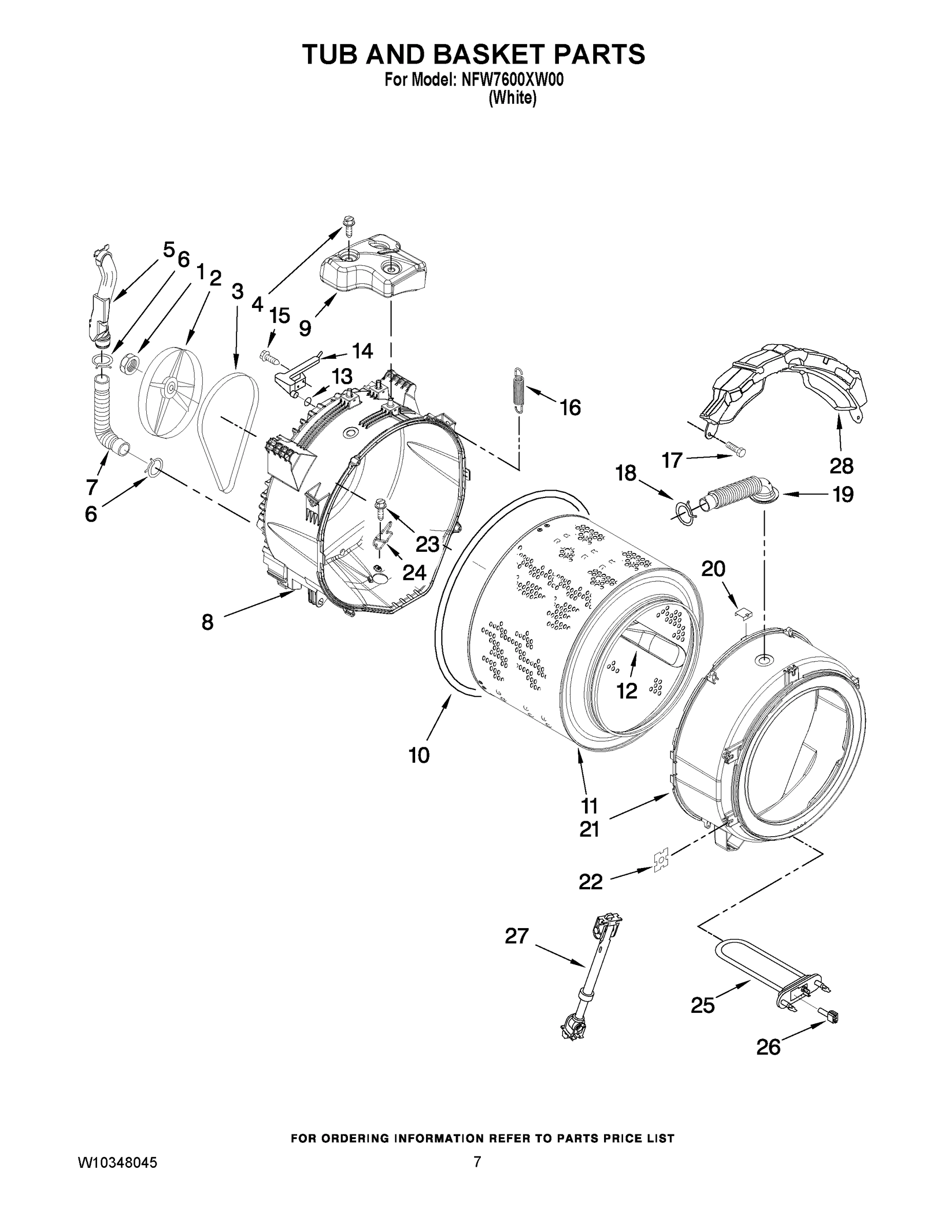 05 - TUB AND BASKET PARTS