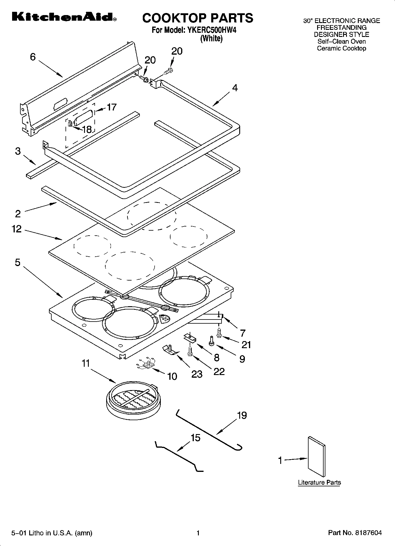 01 - COOKTOP PARTS
