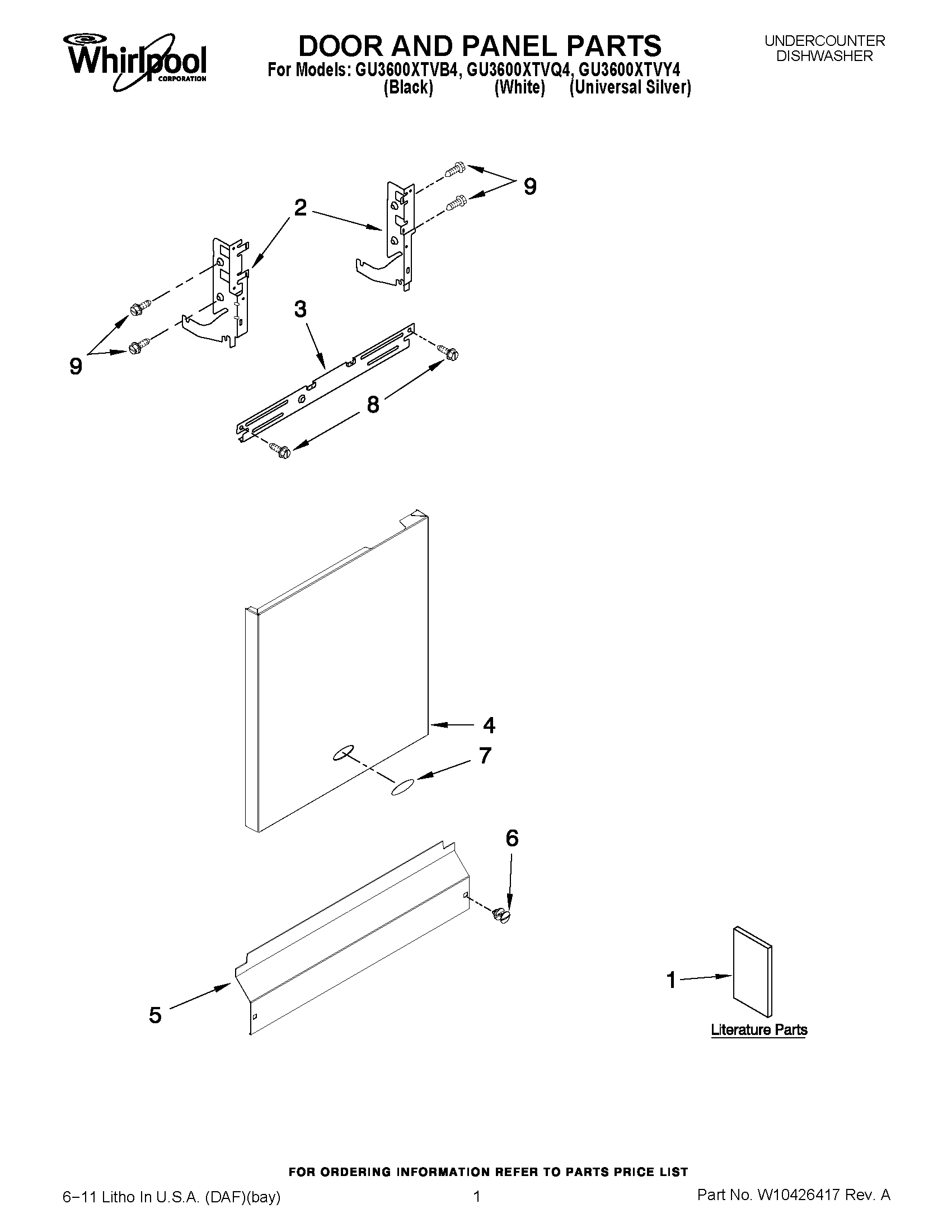 01 - DOOR AND PANEL PARTS