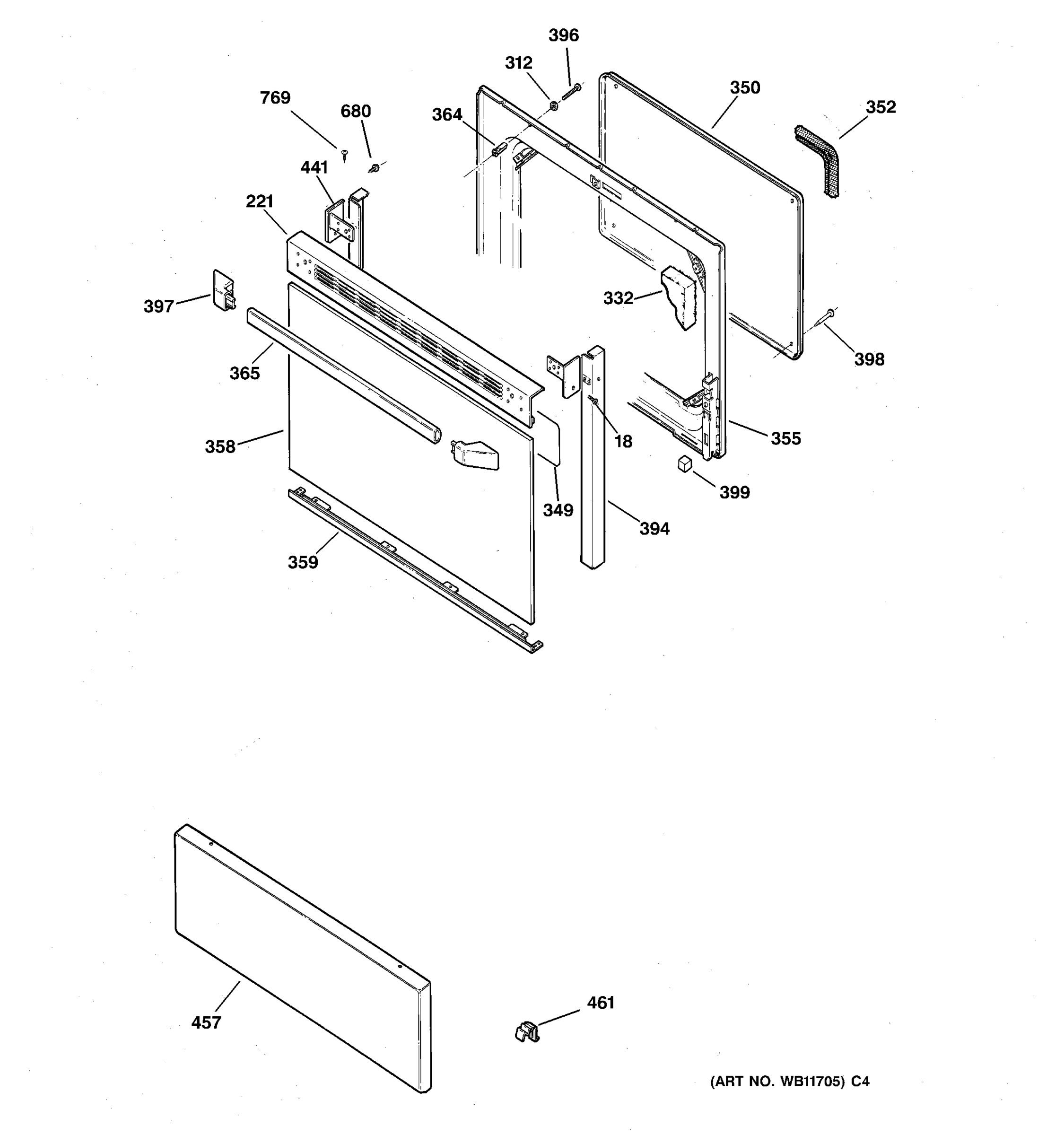 OVEN DOOR