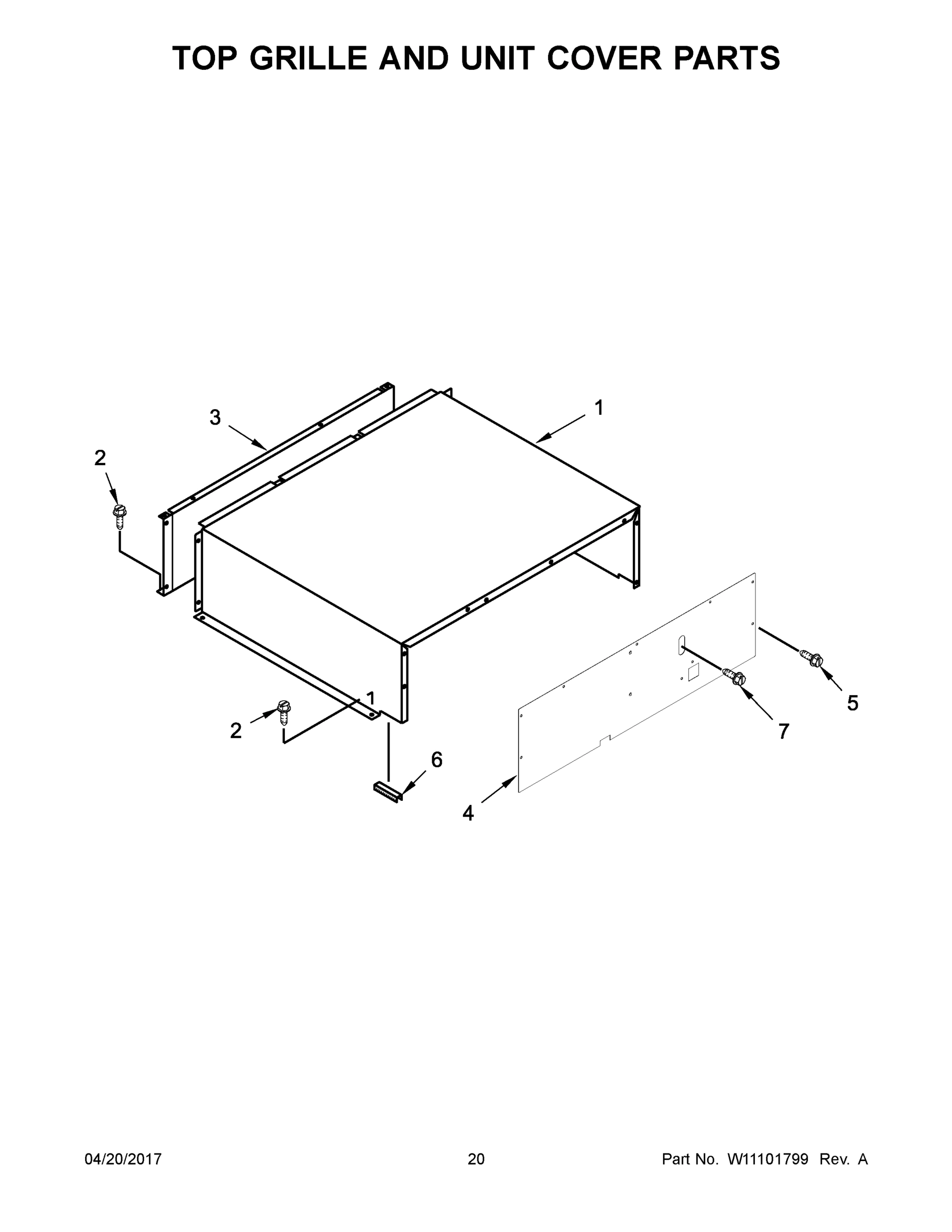 11 - TOP GRILLE AND UNIT COVER PARTS