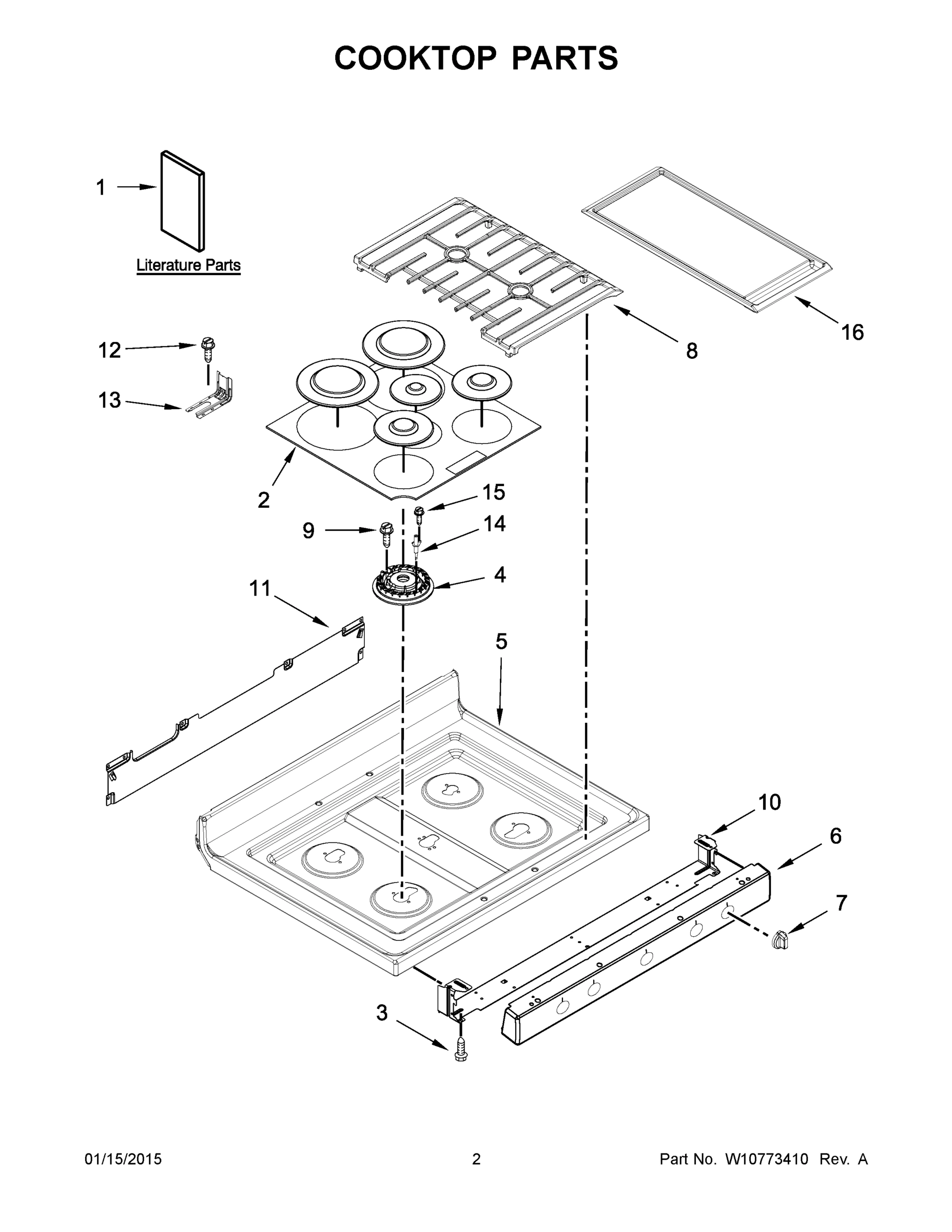 02 - COOKTOP PARTS