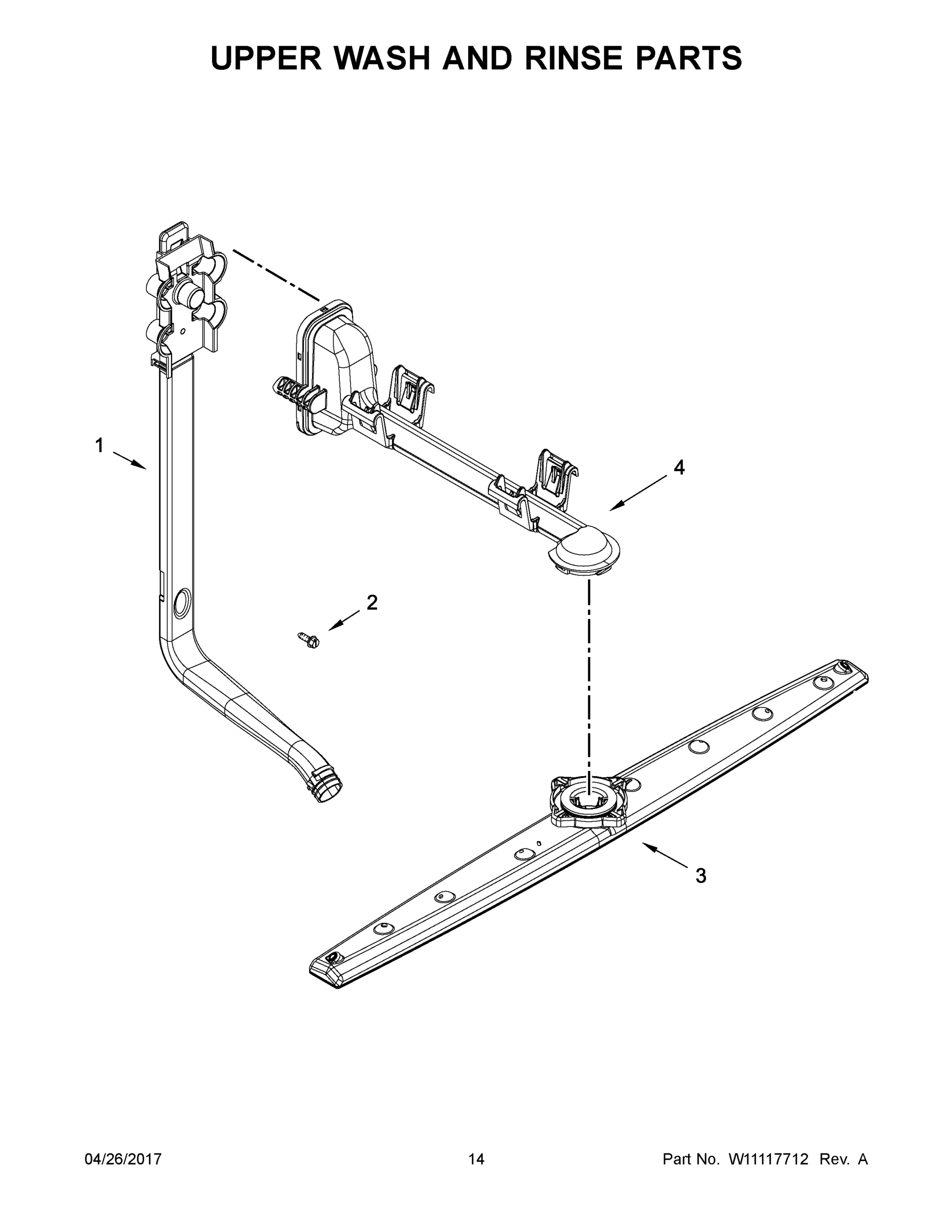 08 - UPPER WASH AND RINSE PARTS