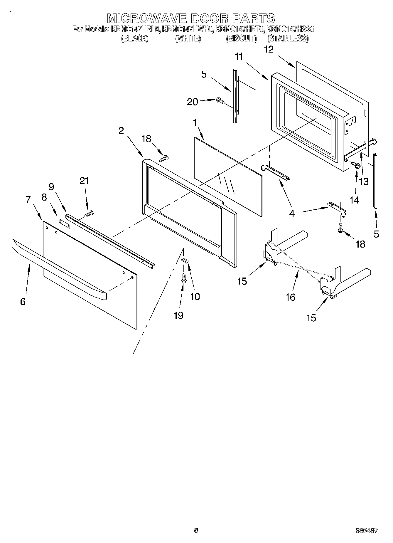 06 - MICROWAVE DOOR, OPTIONAL