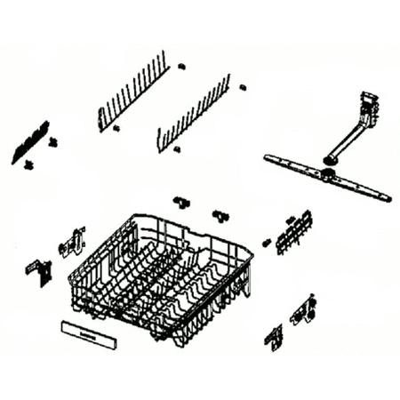 DD97-00504A Samsung Middle Basket Assembly