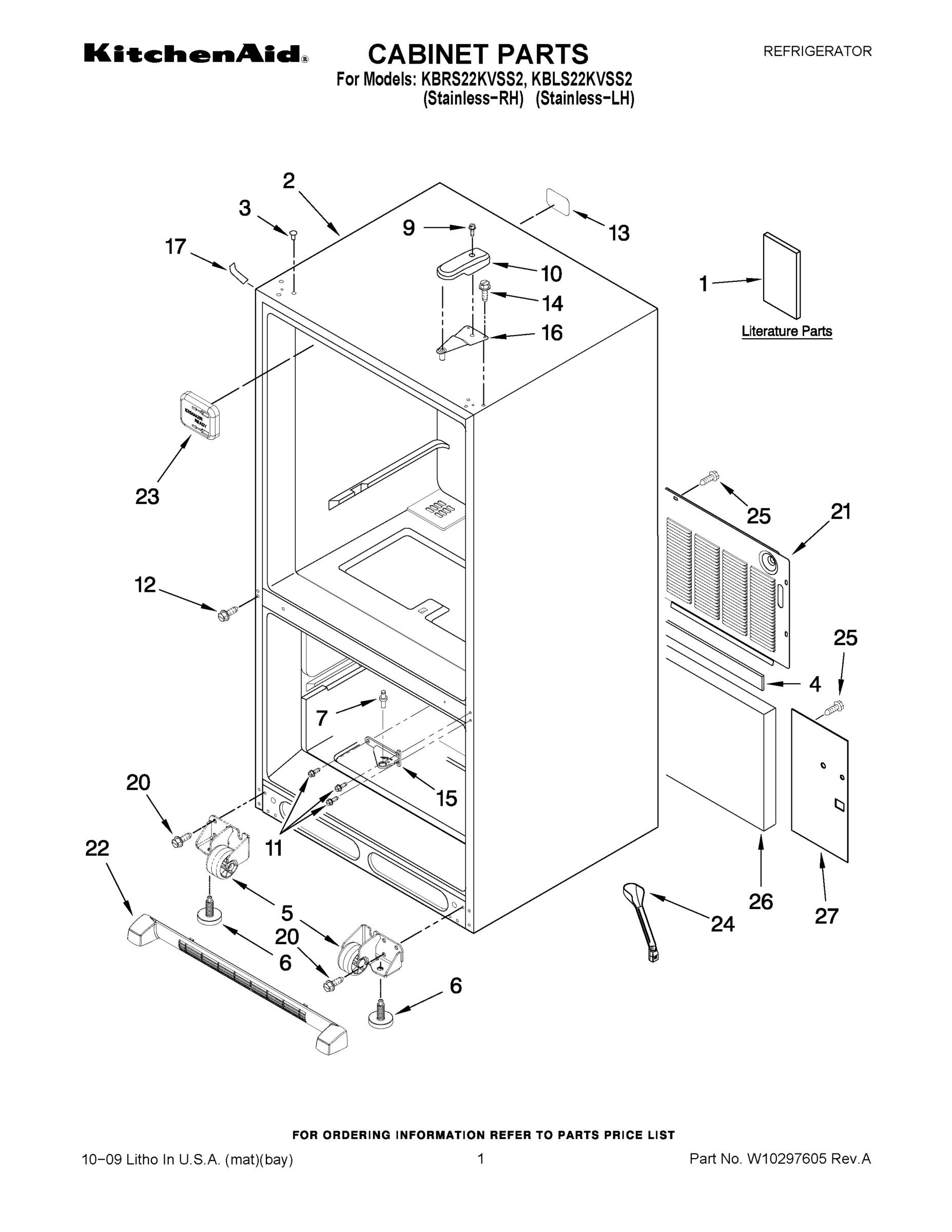 01 - CABINET PARTS