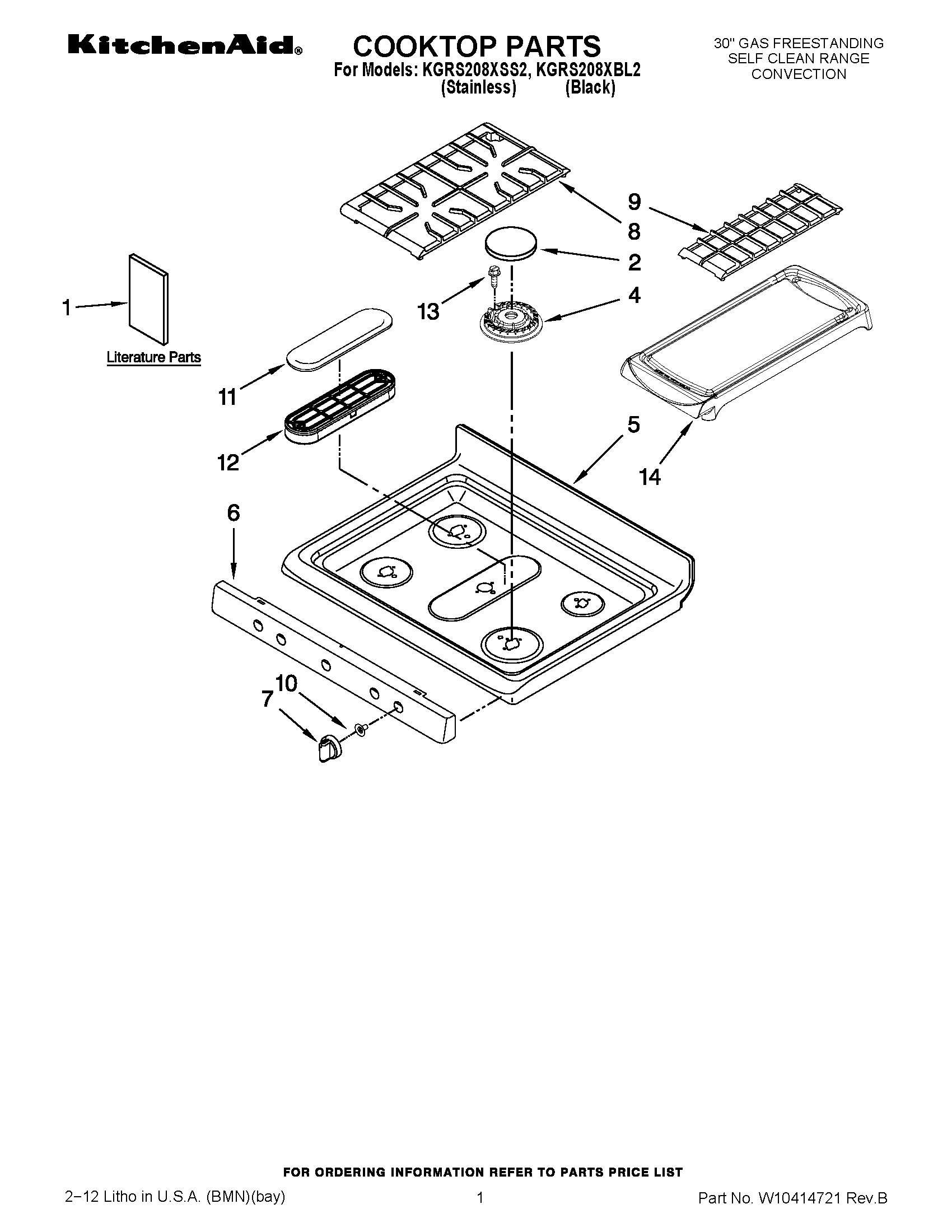 01 - COOKTOP PARTS