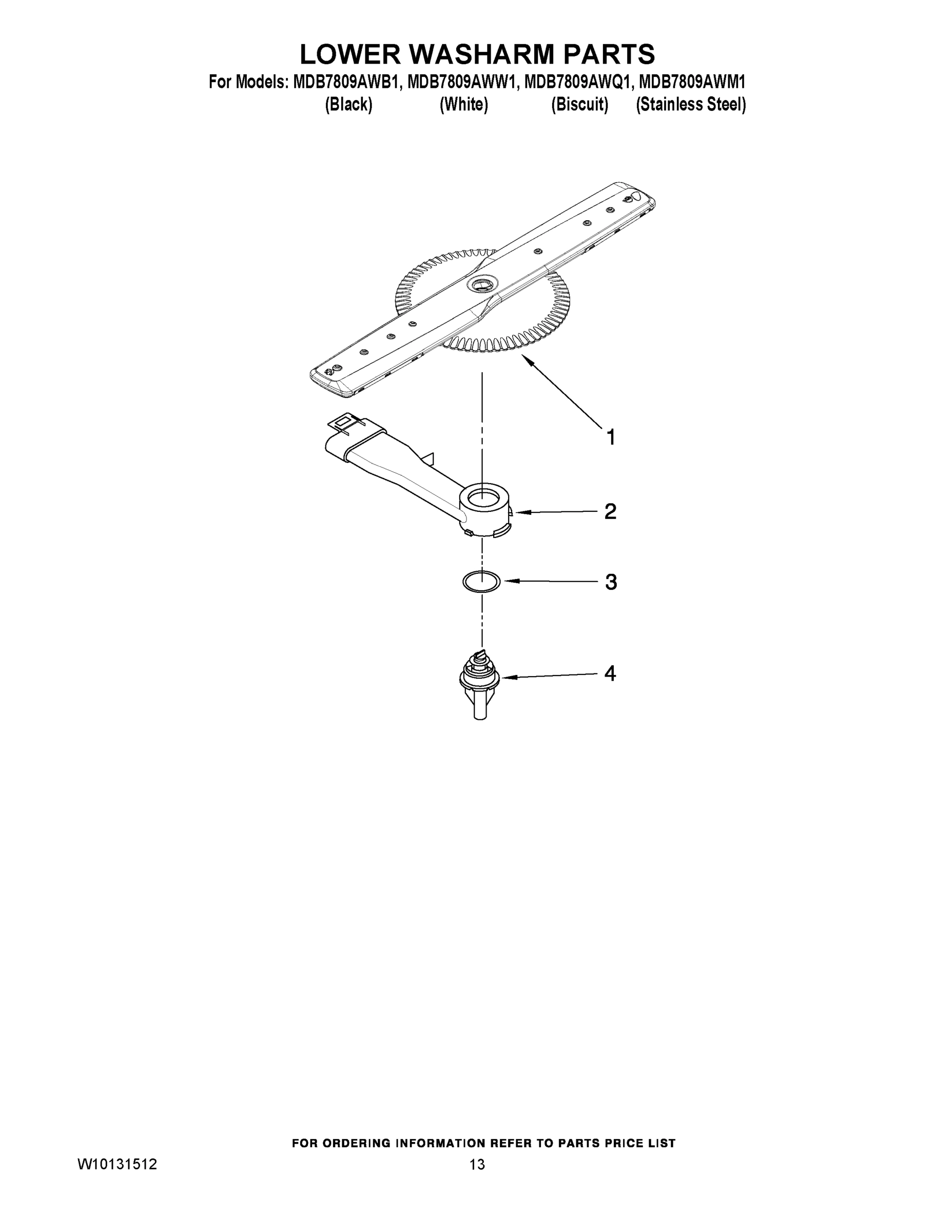 11 - LOWER WASHARM PARTS