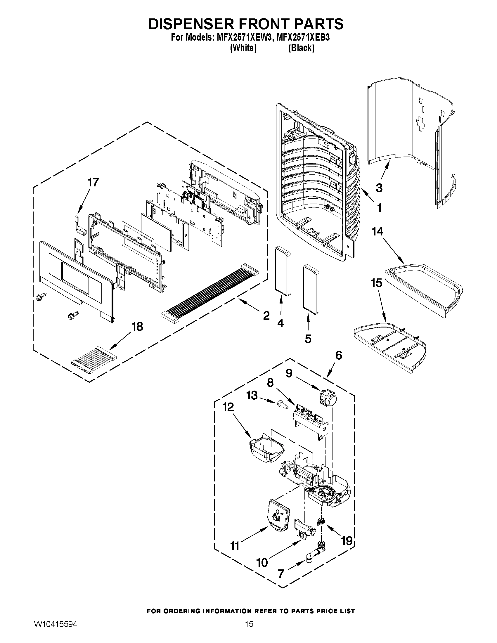 08 - DISPENSER FRONT PARTS