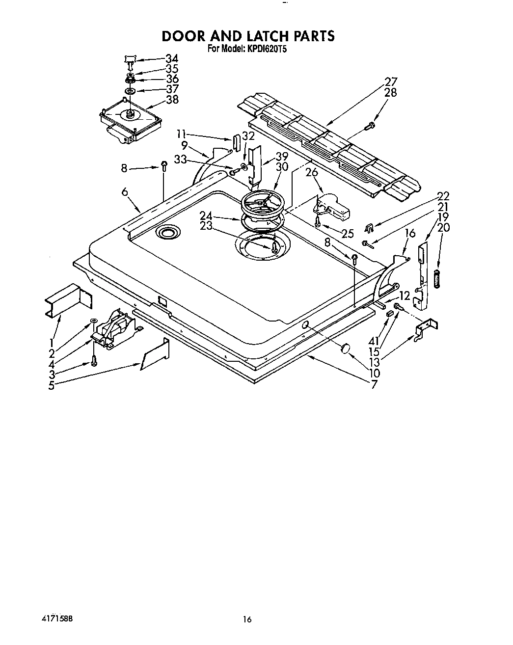 13 - DOOR AND LATCH
