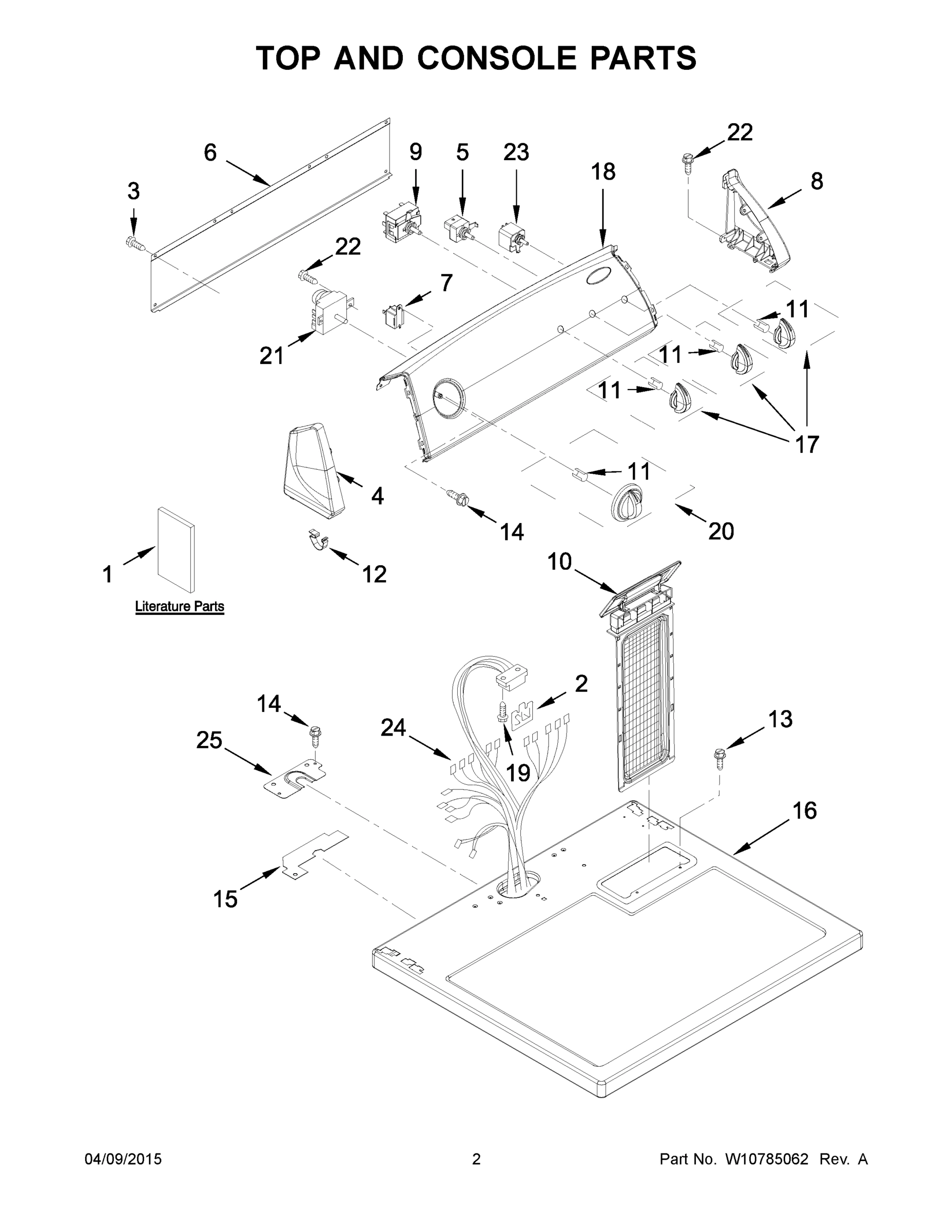 02 - TOP AND CONSOLE PARTS