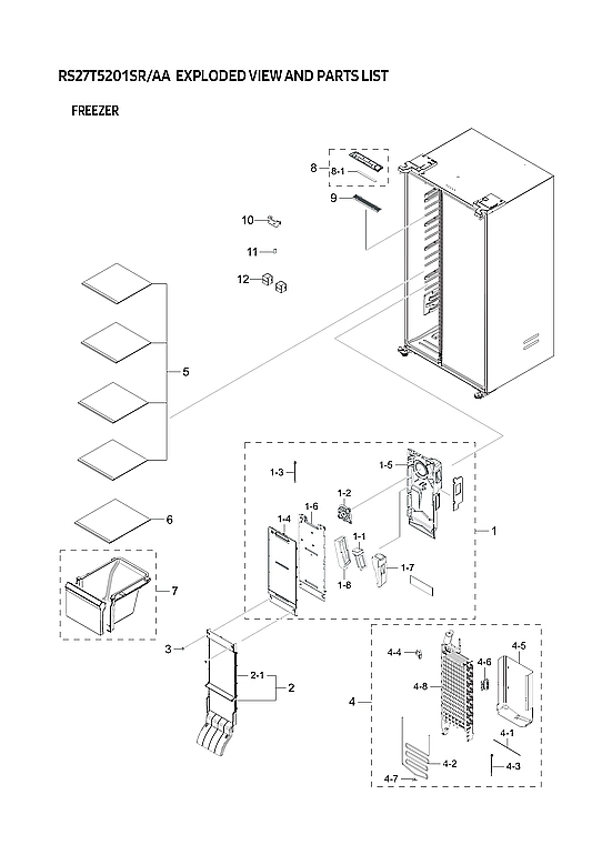 FREEZER PARTS