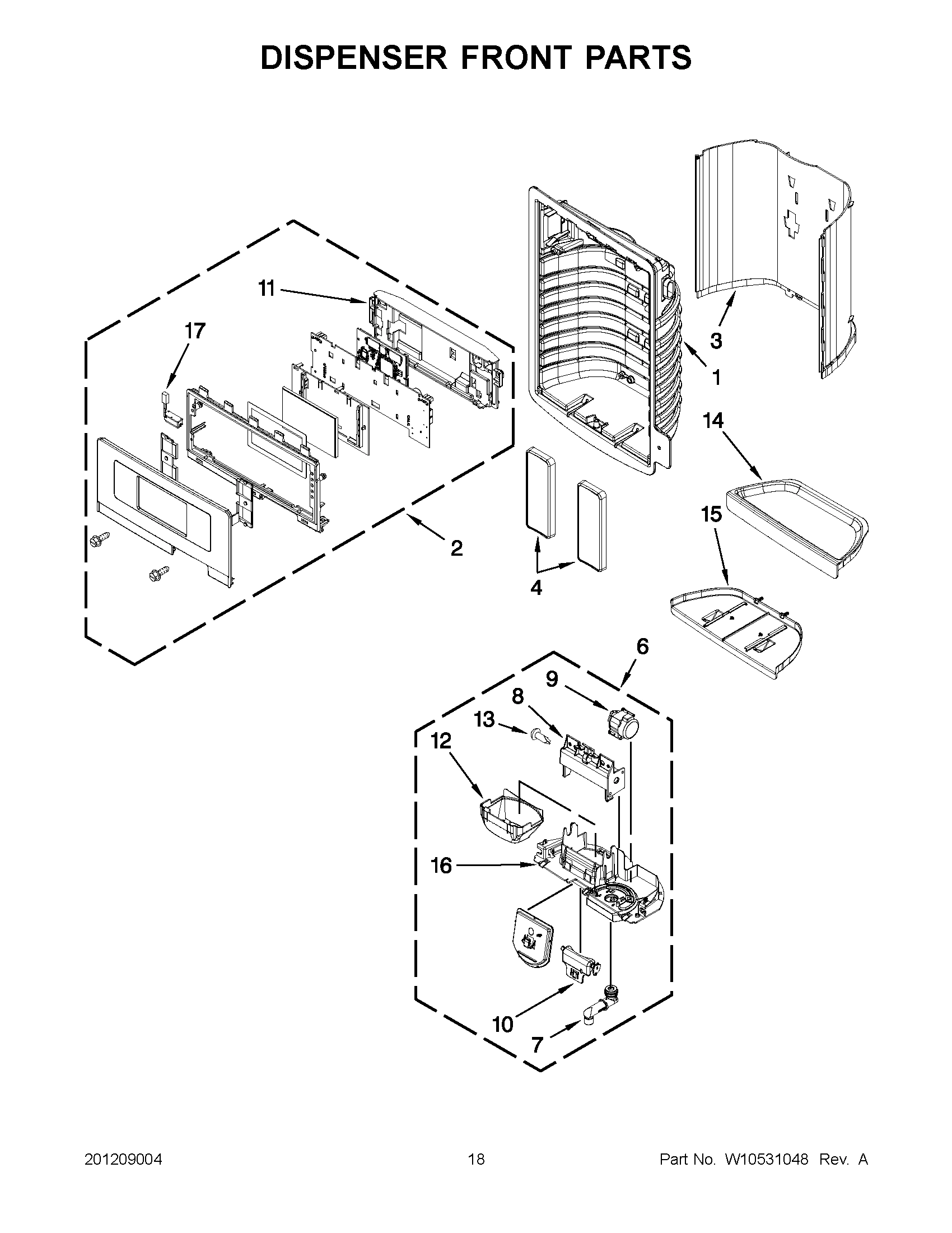 09 - DISPENSER FRONT PARTS