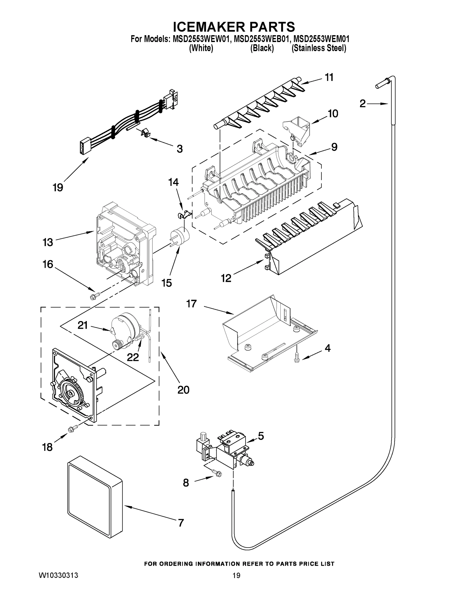 12 - ICEMAKER PARTS