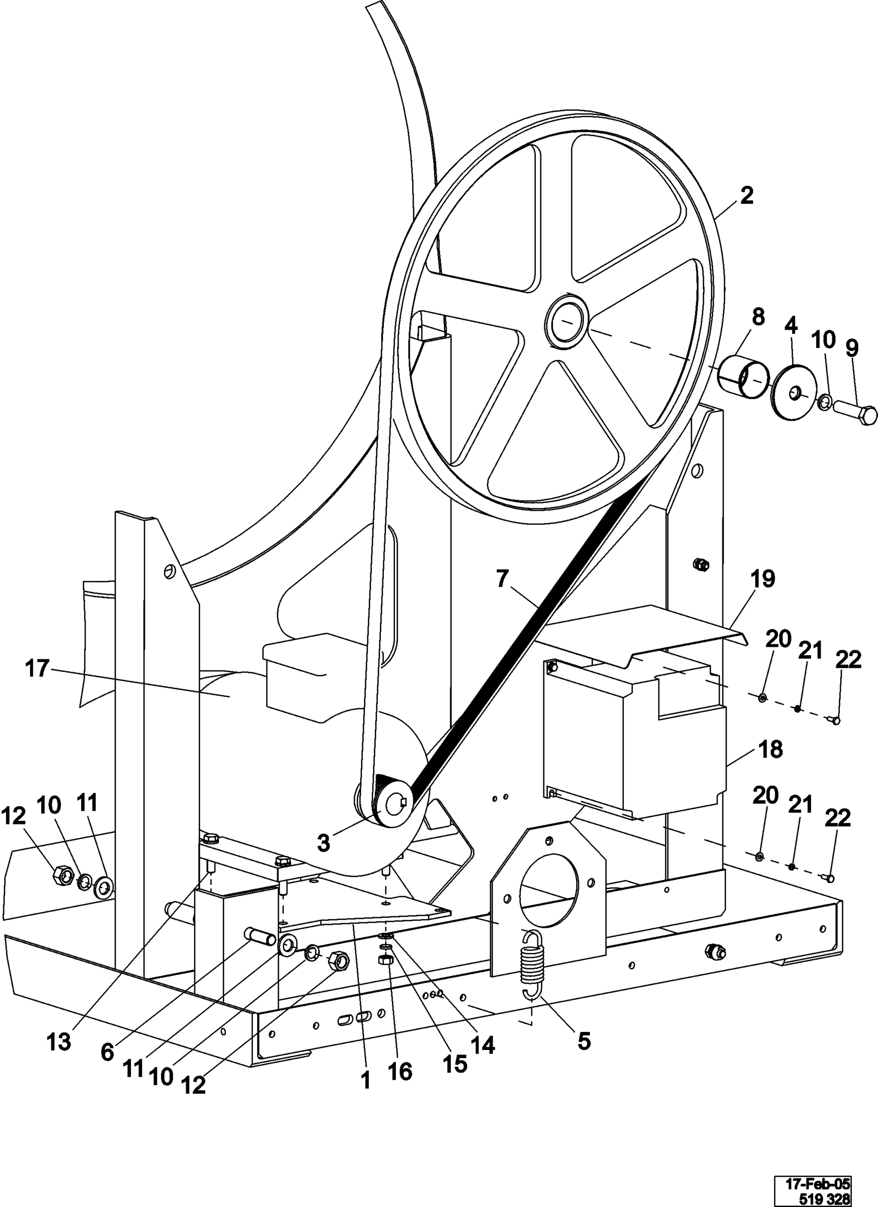 09 - MOTOR & BASKET PULLEY