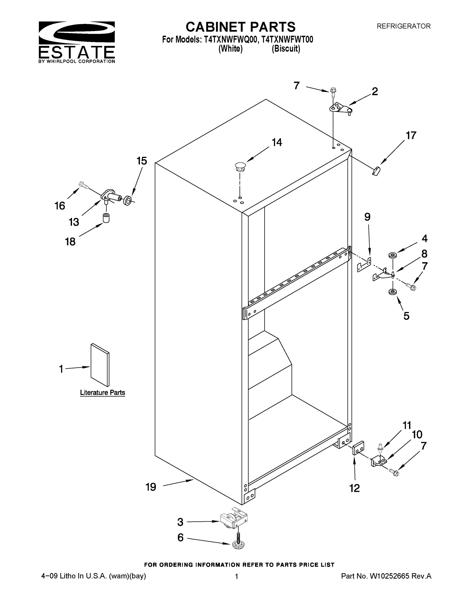 01 - CABINET PARTS