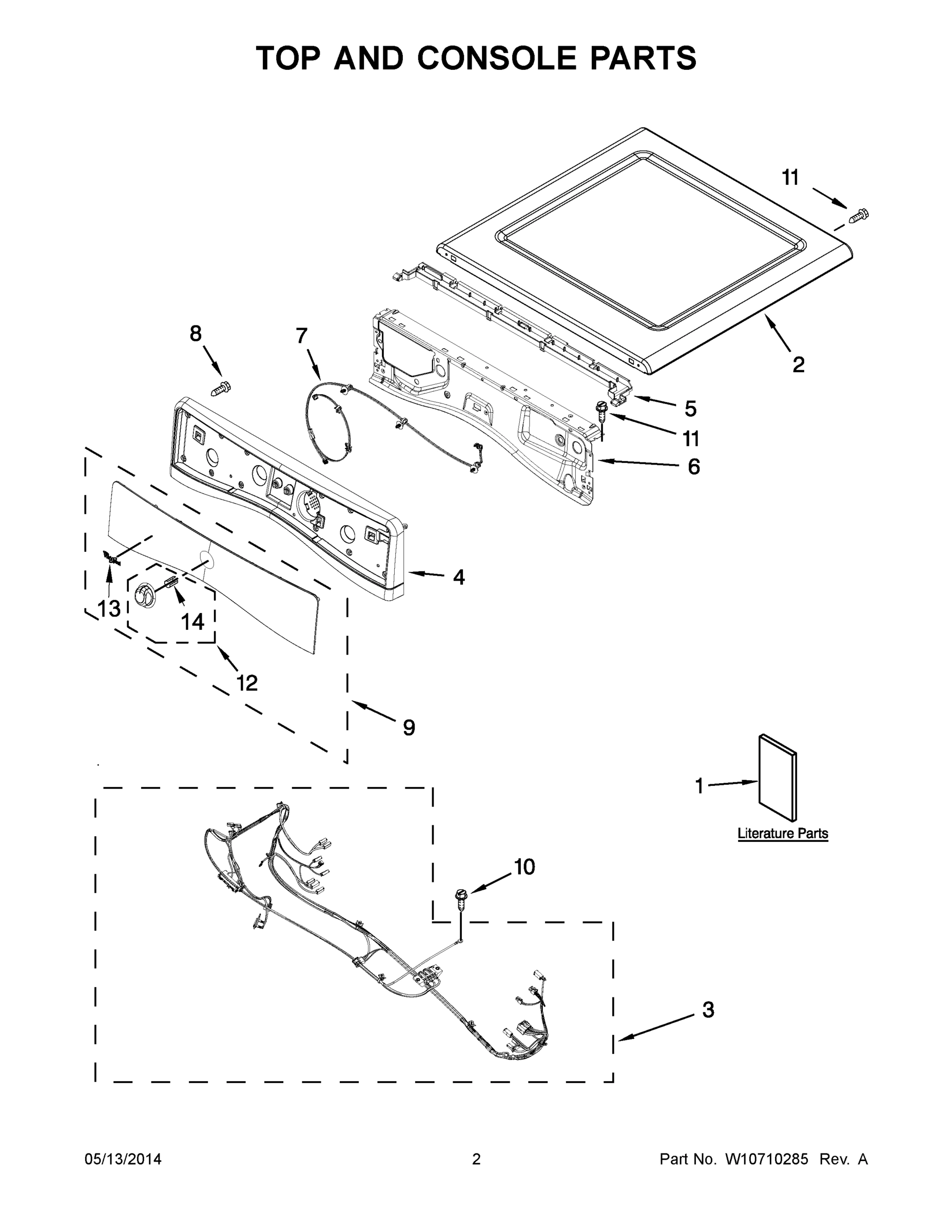 02 - TOP AND CONSOLE PARTS