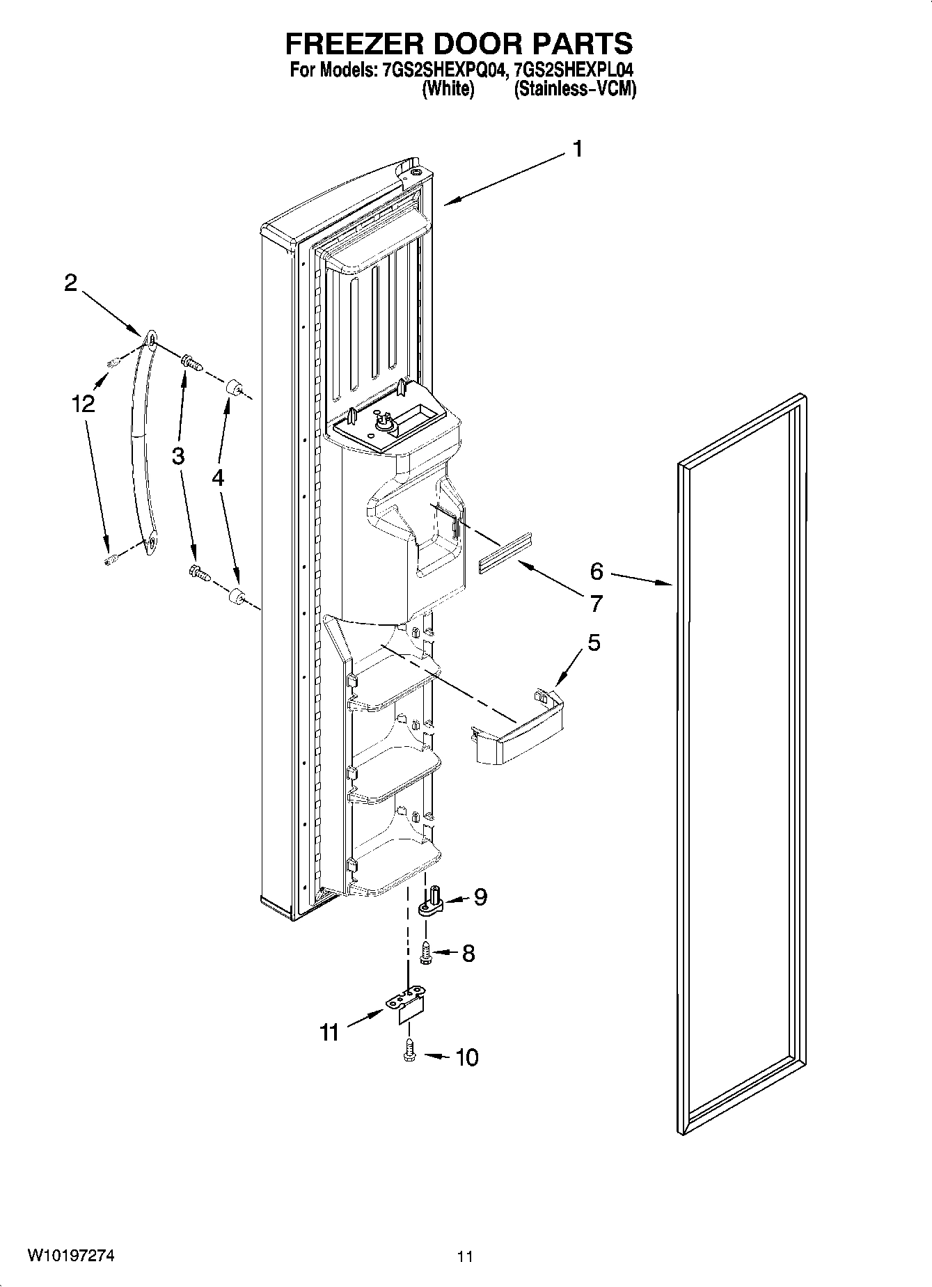 07 - FREEZER DOOR PARTS
