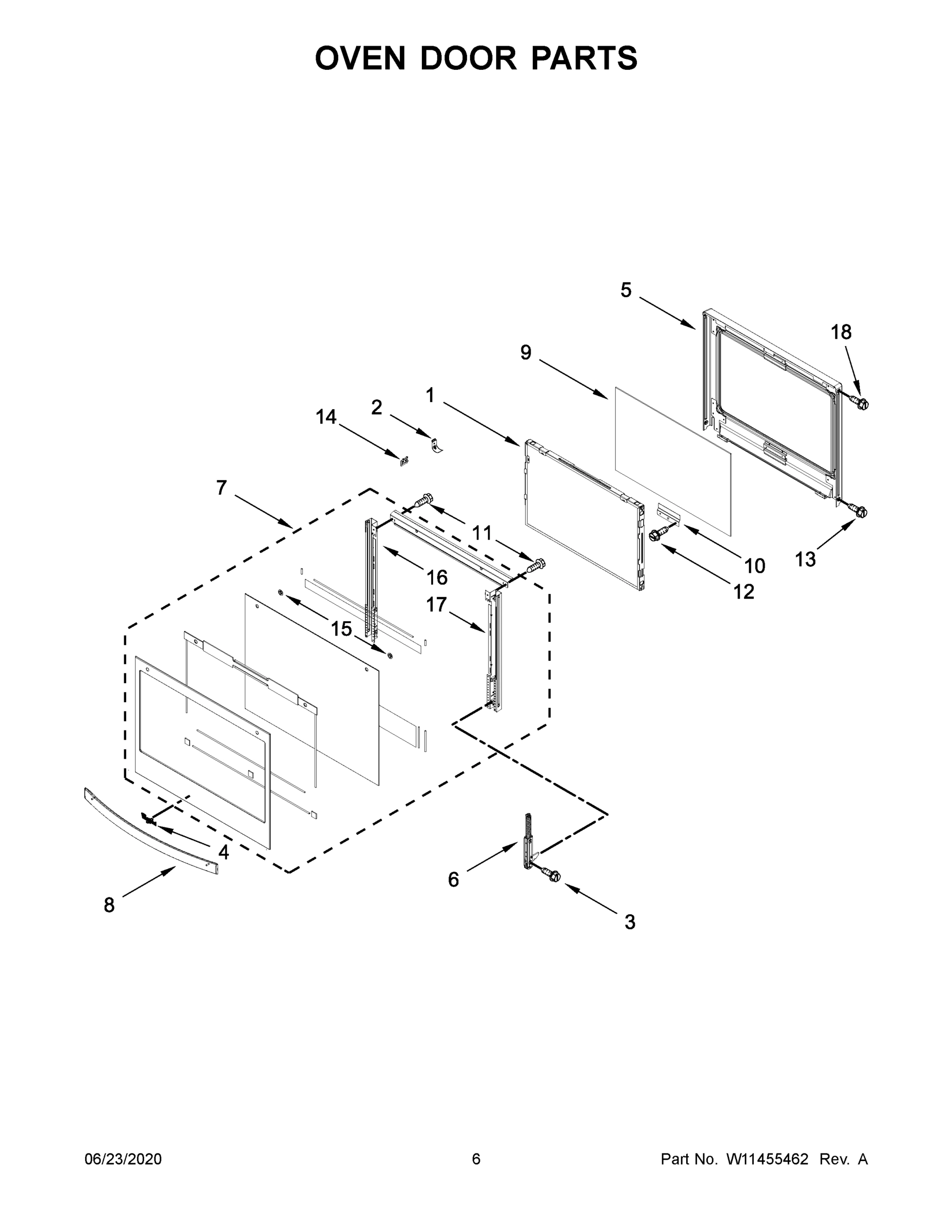 04 - OVEN DOOR PARTS