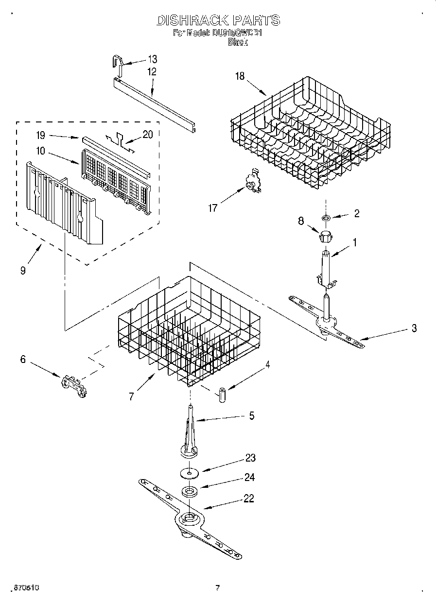 05 - DISHRACK, LIT/OPTIONAL