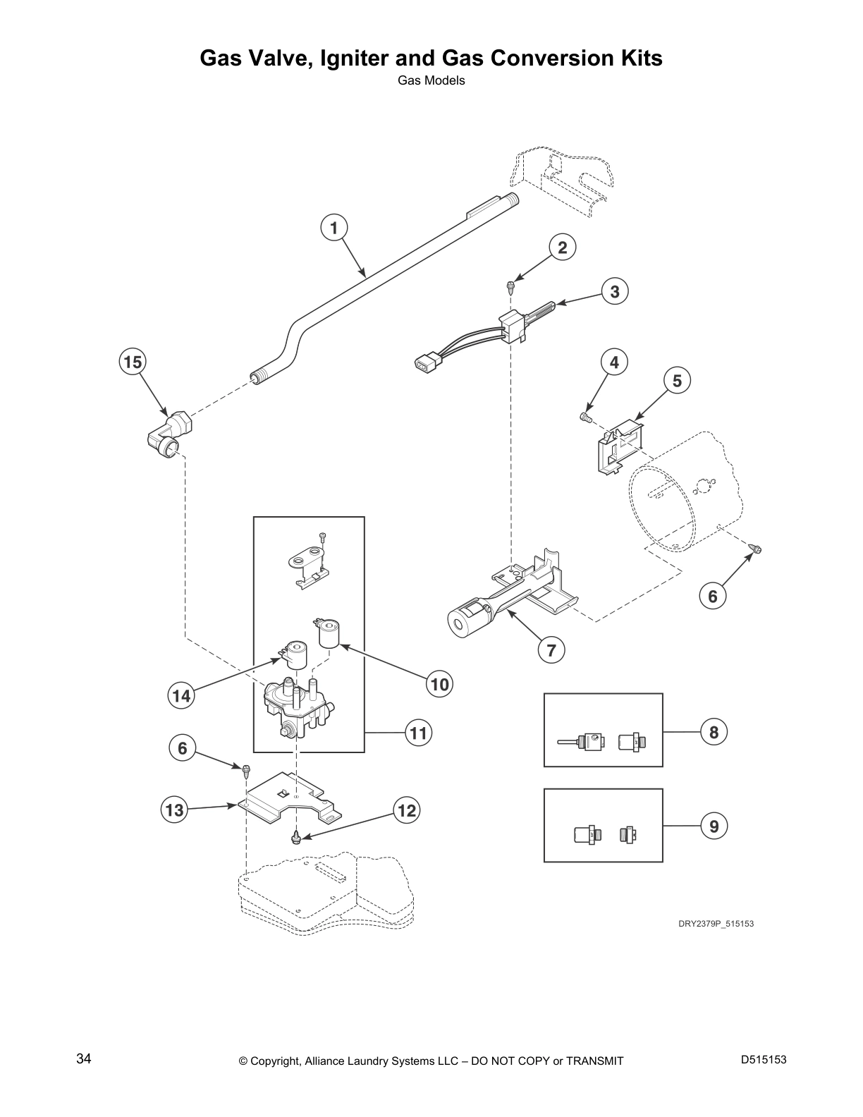 Gas Valve, Igniter and Gas Conversion Kits