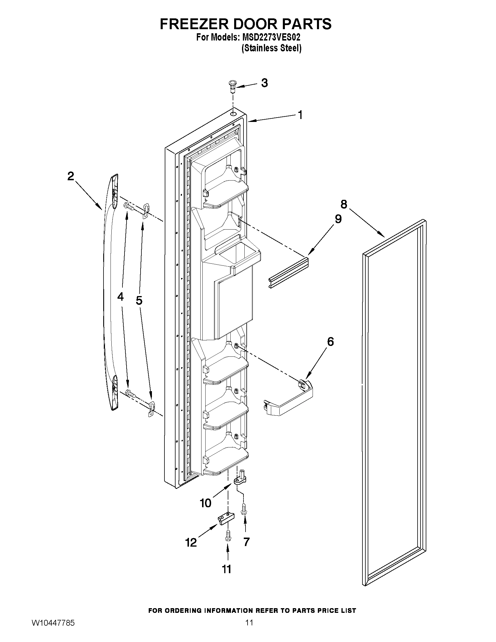 07 - FREEZER DOOR PARTS