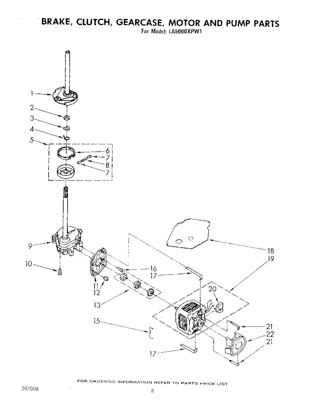 06 - BRAKE, CLUTCH, GEARCASE, MOTOR AND PUMP