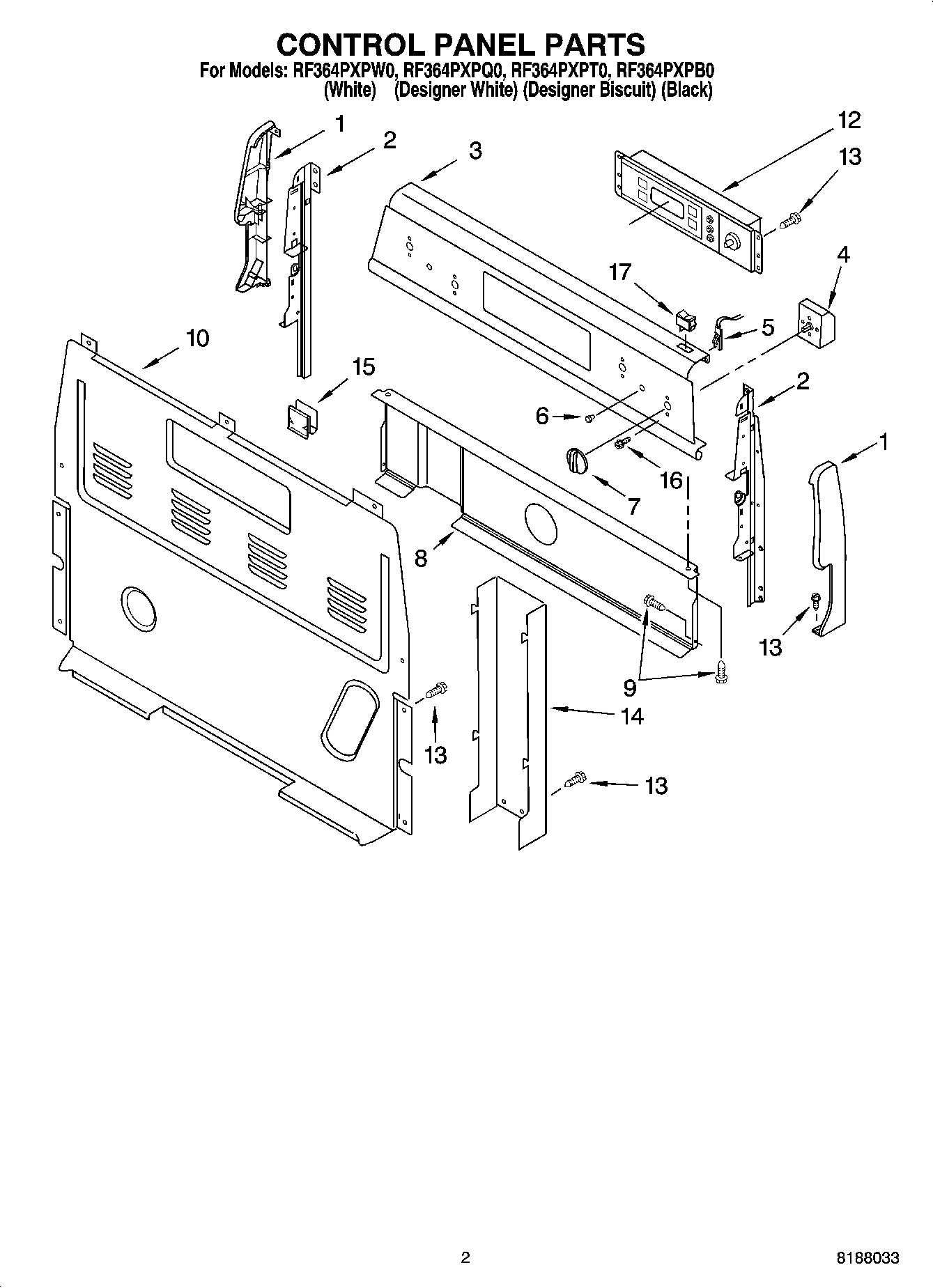 02 - CONTROL PANEL PARTS