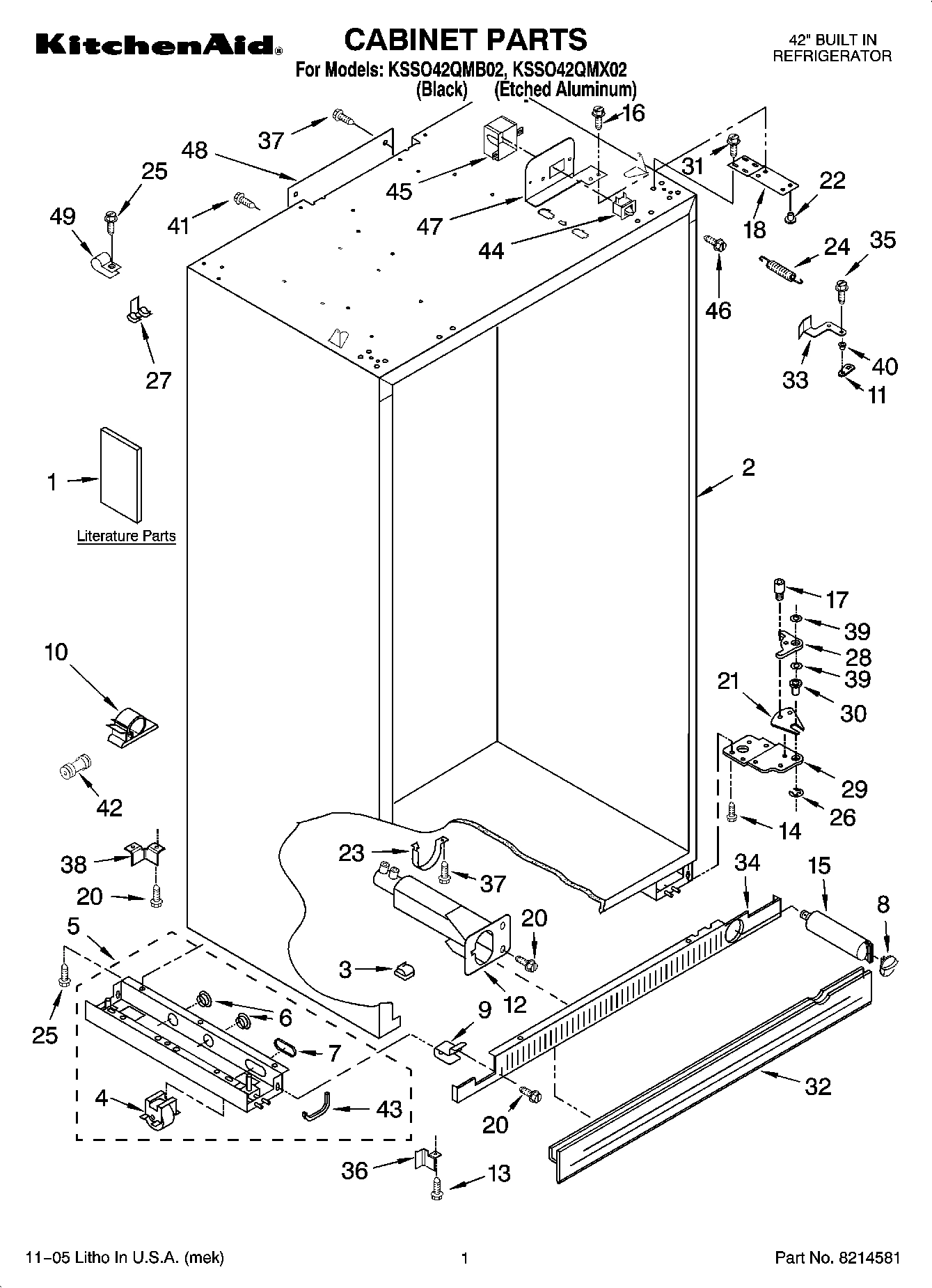 01 - CABINET PARTS