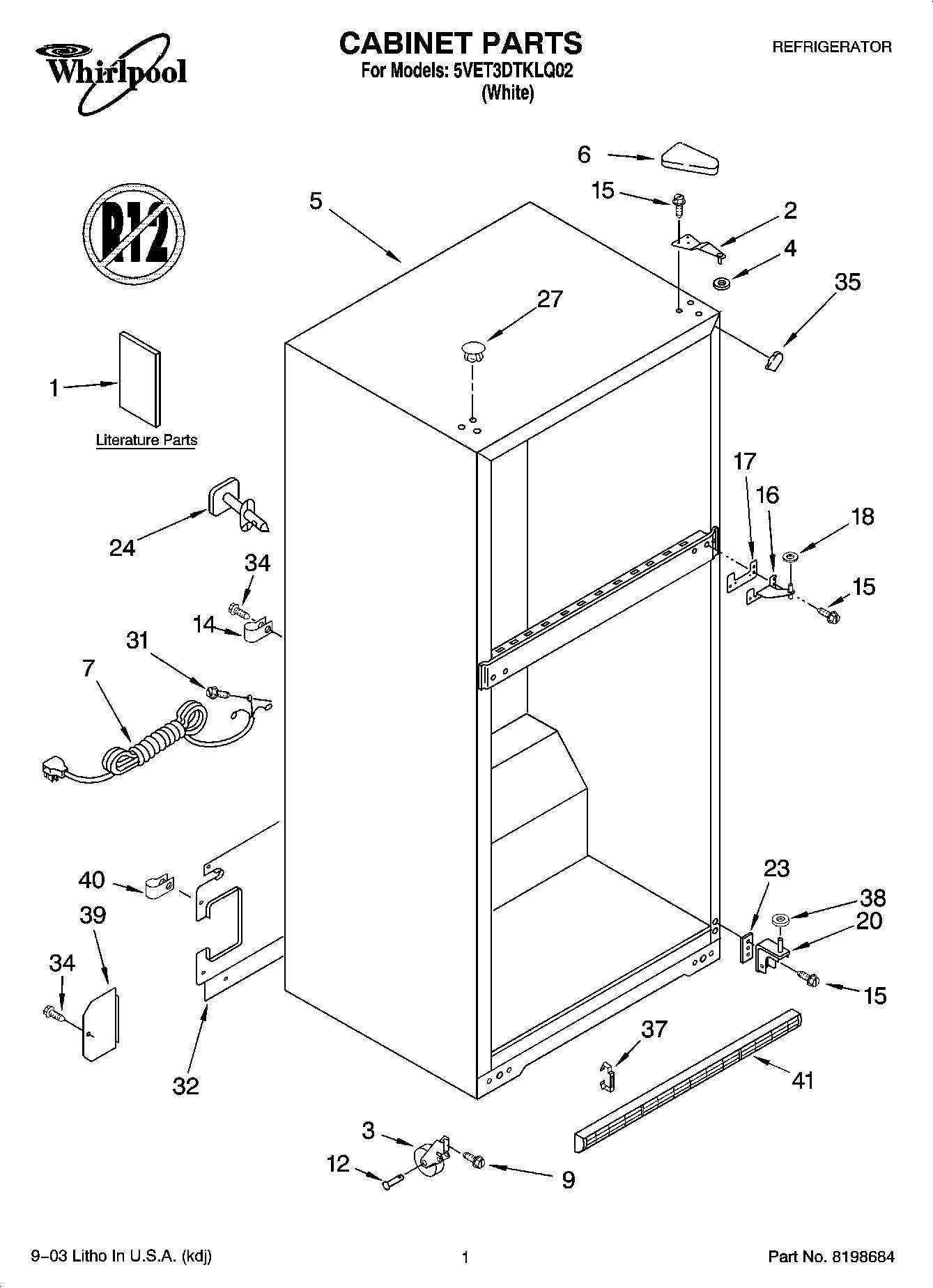 01 - CABINET PARTS