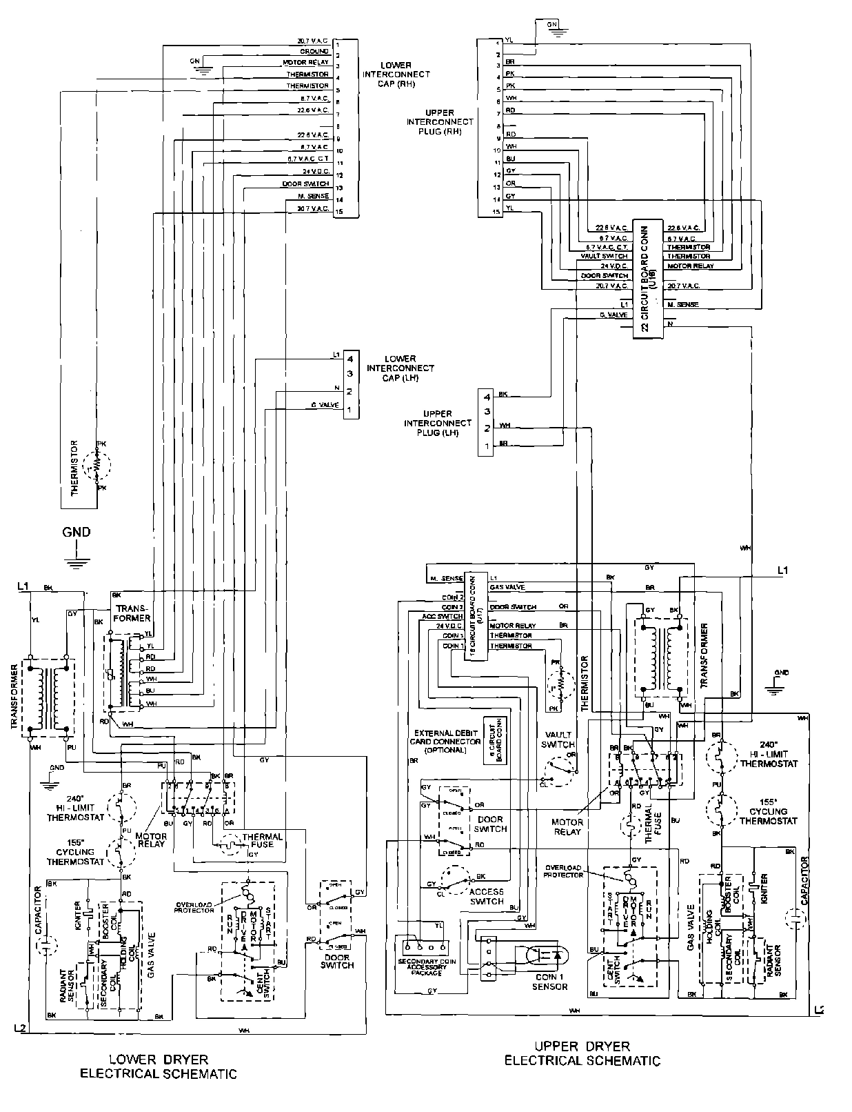 11 - WIRING INFORMATION (GAS)