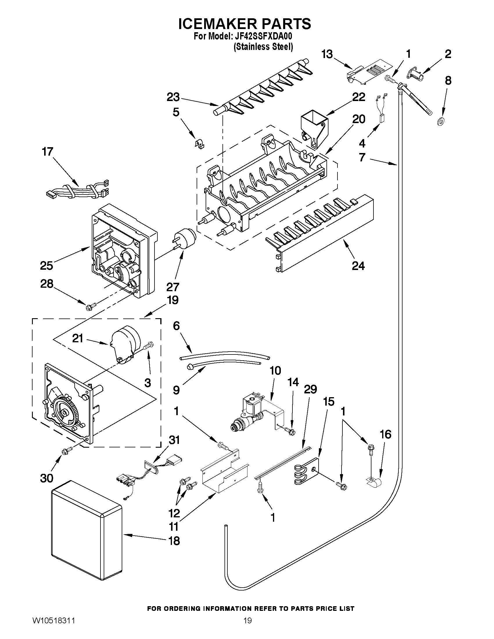 11 - ICEMAKER PARTS
