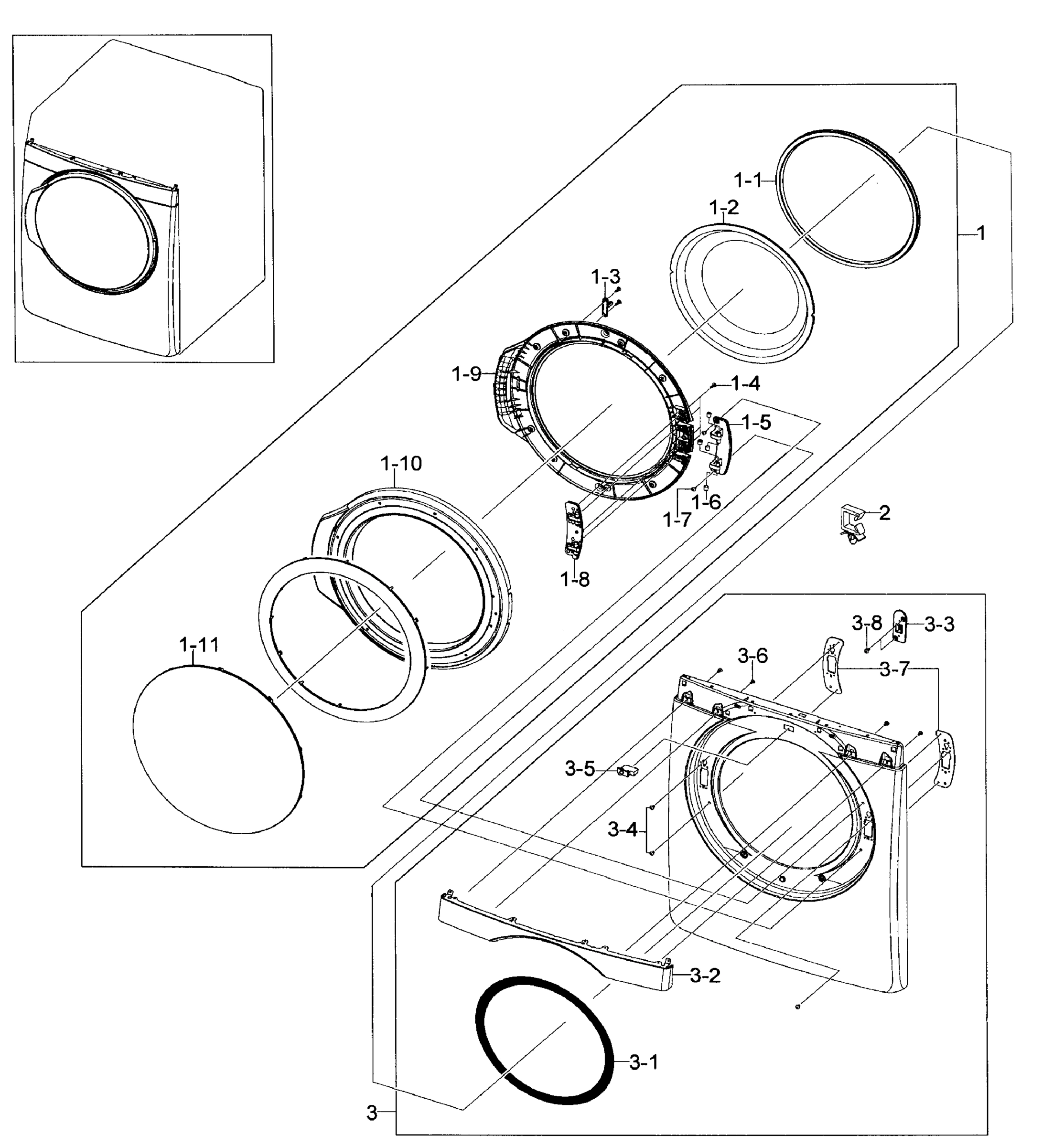 Front/Door Assembly