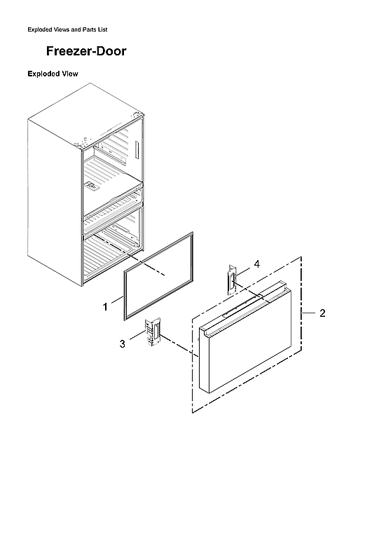 LEFT REFRIGERATOR DOOR PARTS
