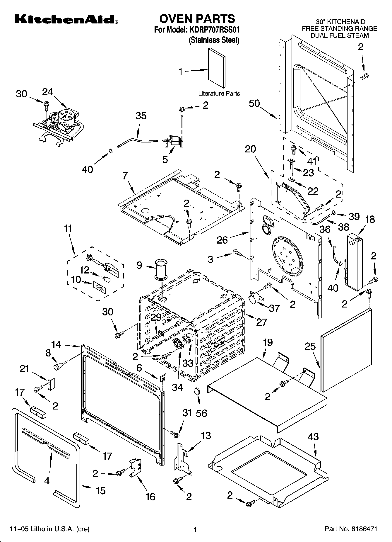 01 - OVEN PARTS