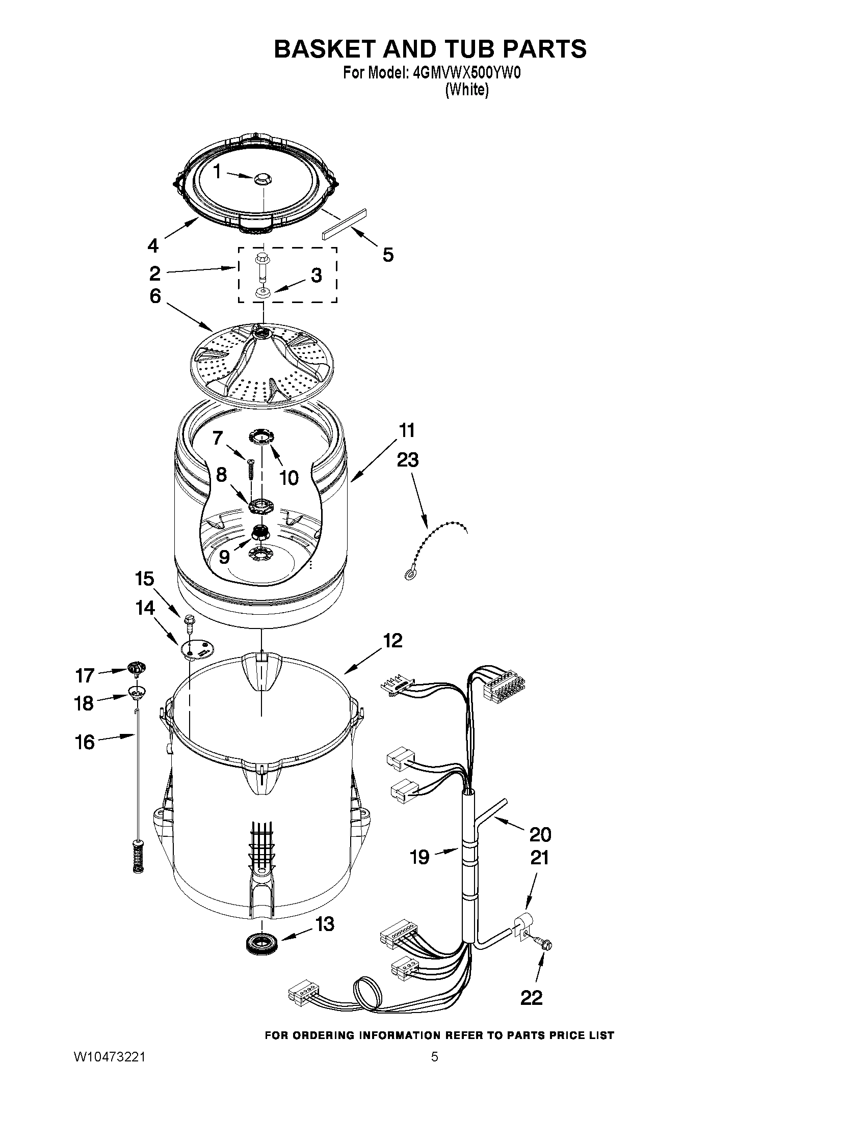 03 - BASKET AND TUB PARTS