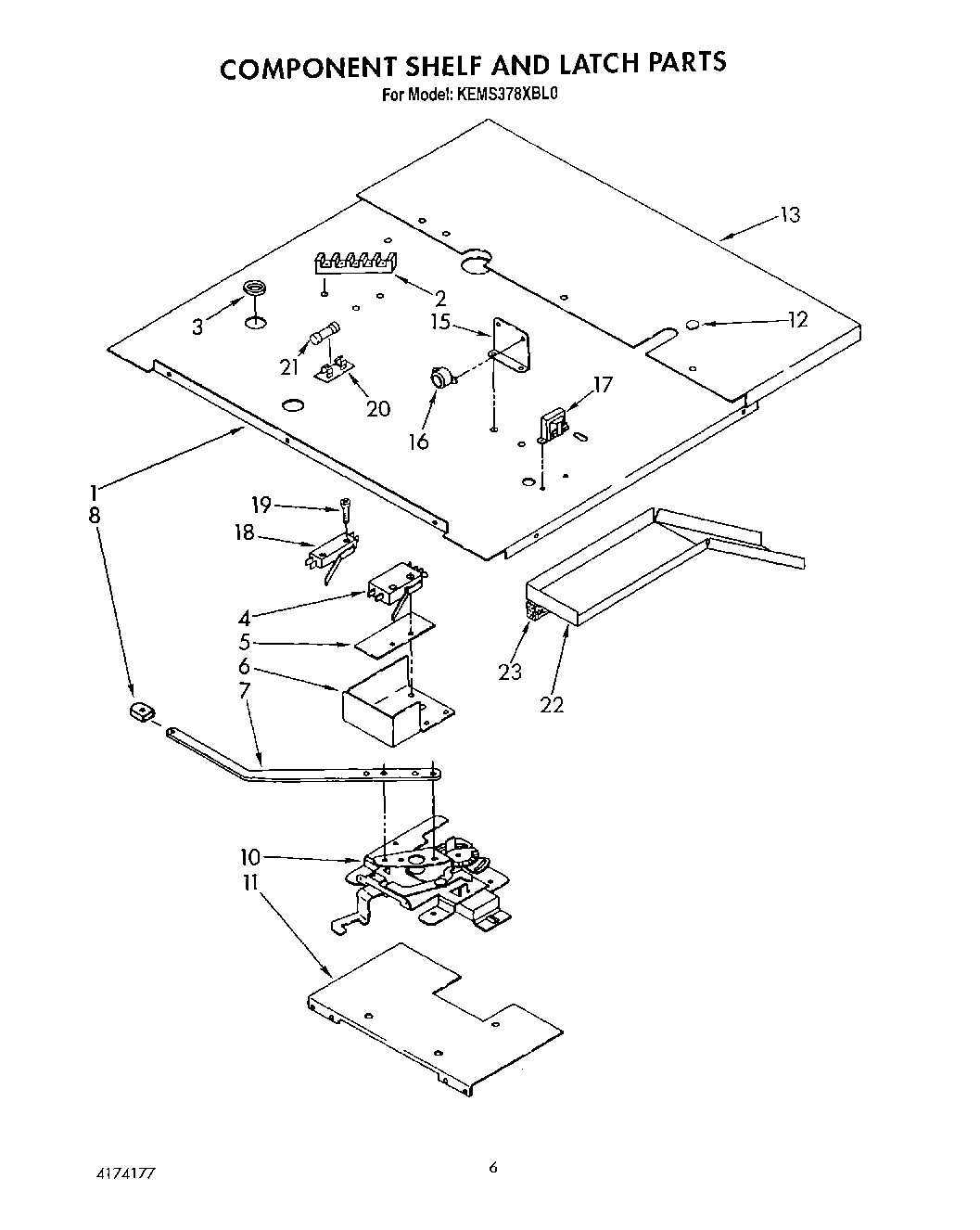 04 - COMPONENT SHELF AND LATCH