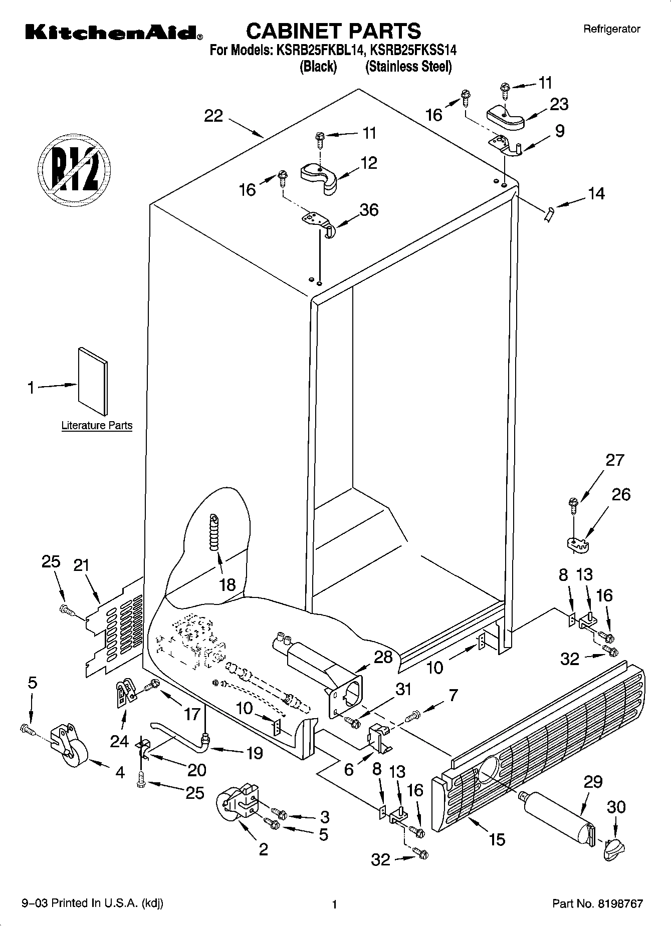 01 - CABINET PARTS