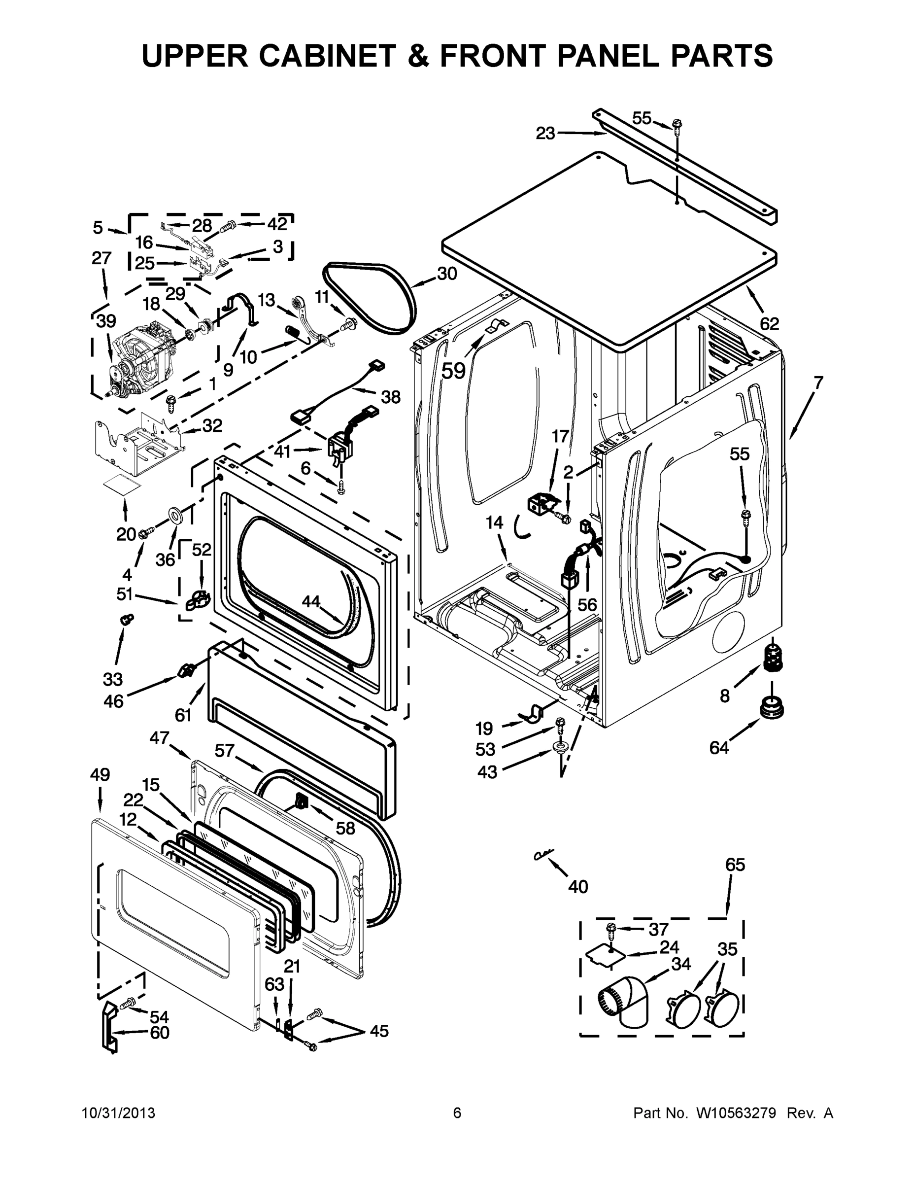 04 - UPPER CABINET & FRONT PANEL PARTS