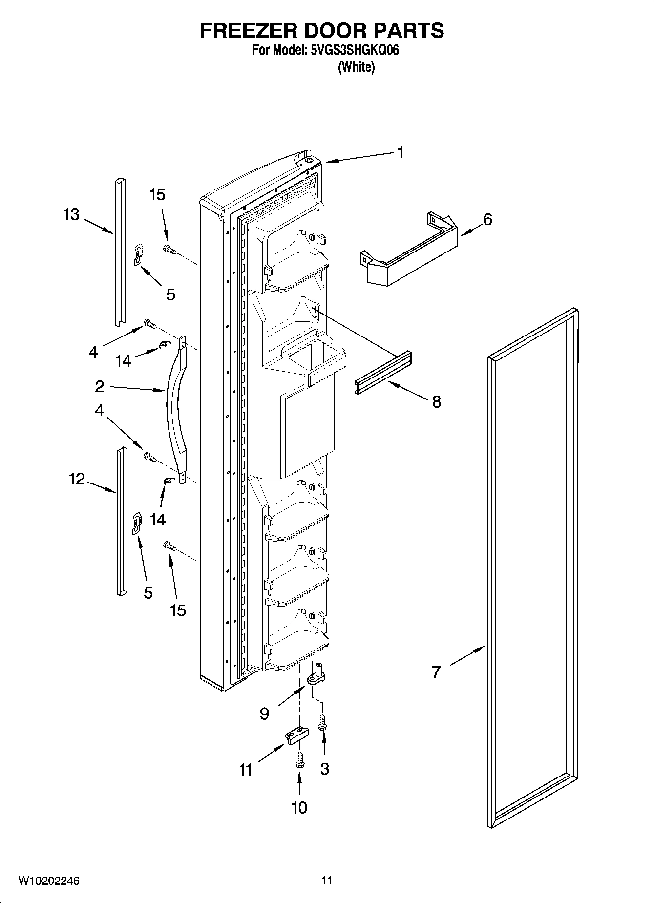 07 - FREEZER DOOR PARTS