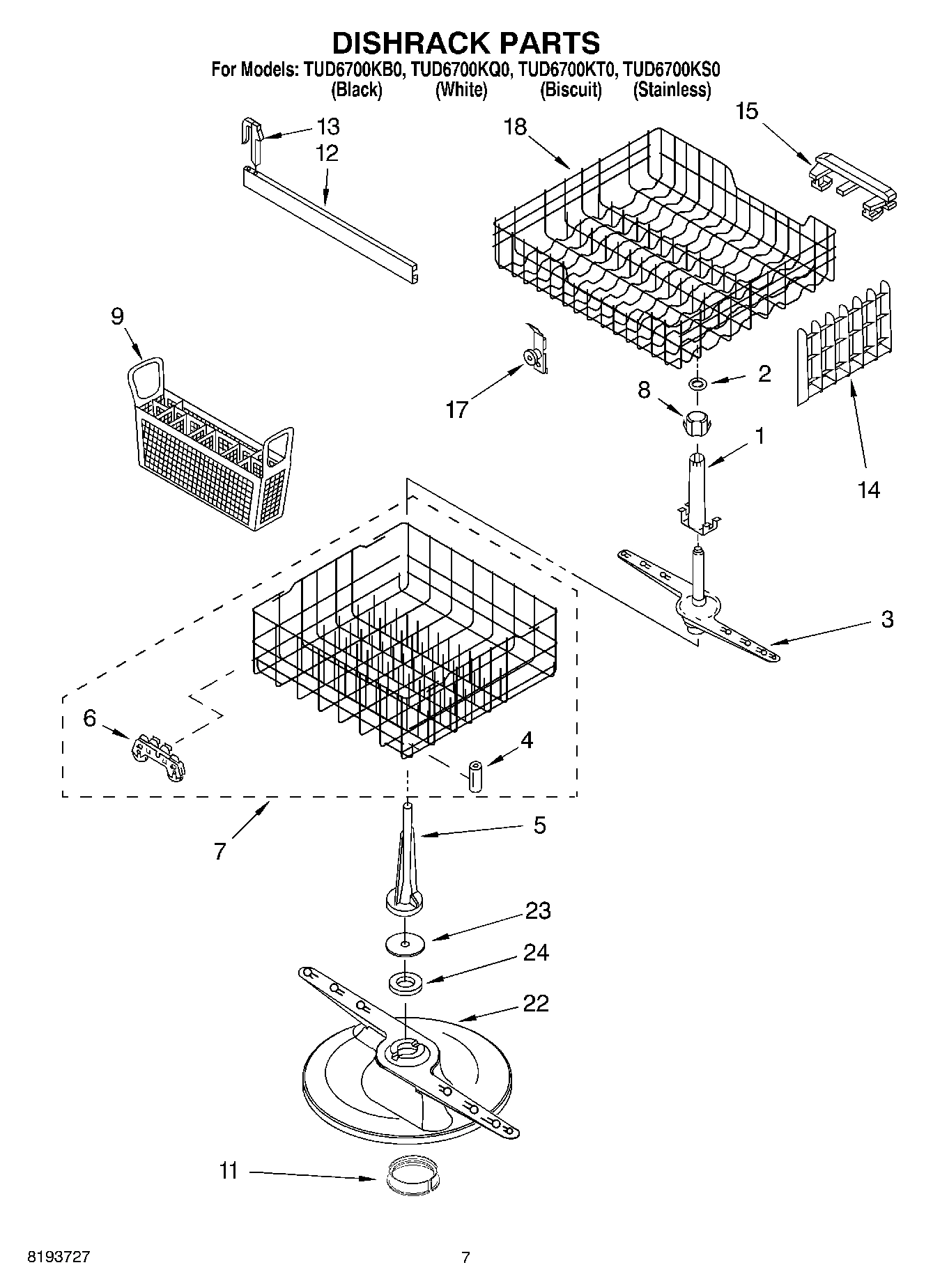 05 - DISHRACK PARTS