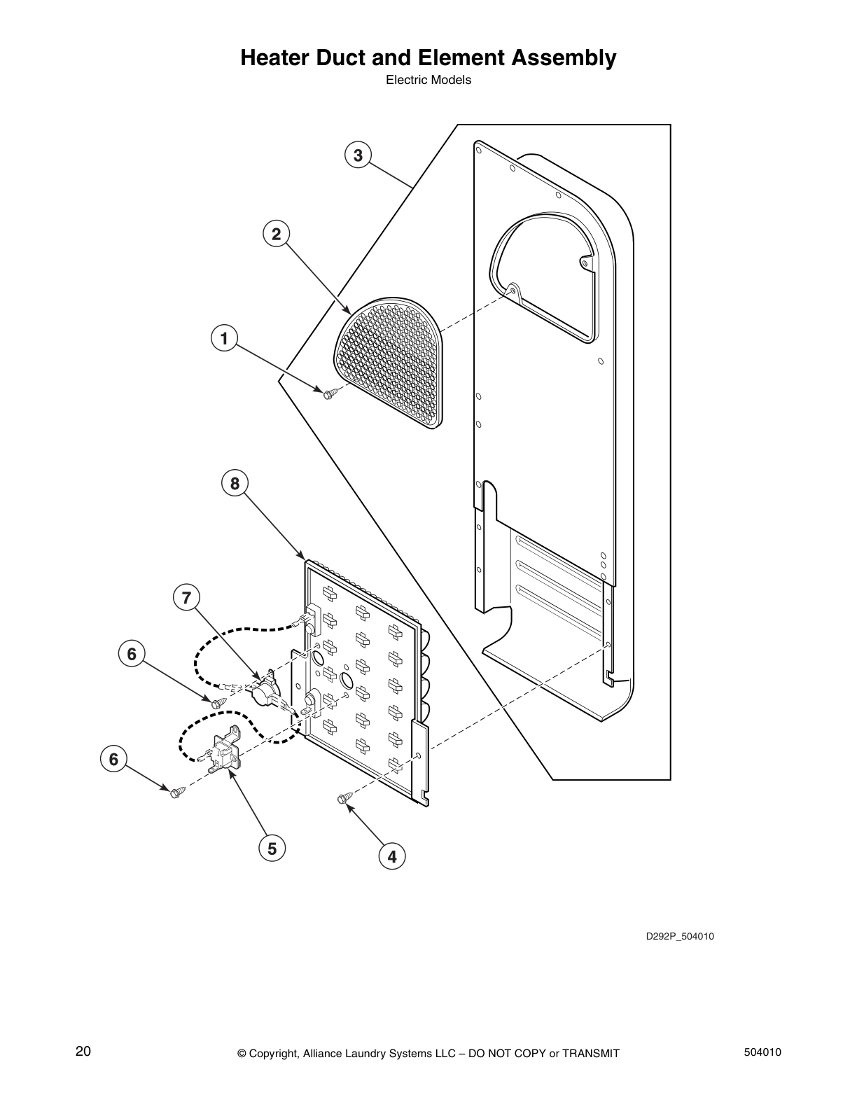 Heater Duct and Element Assembly