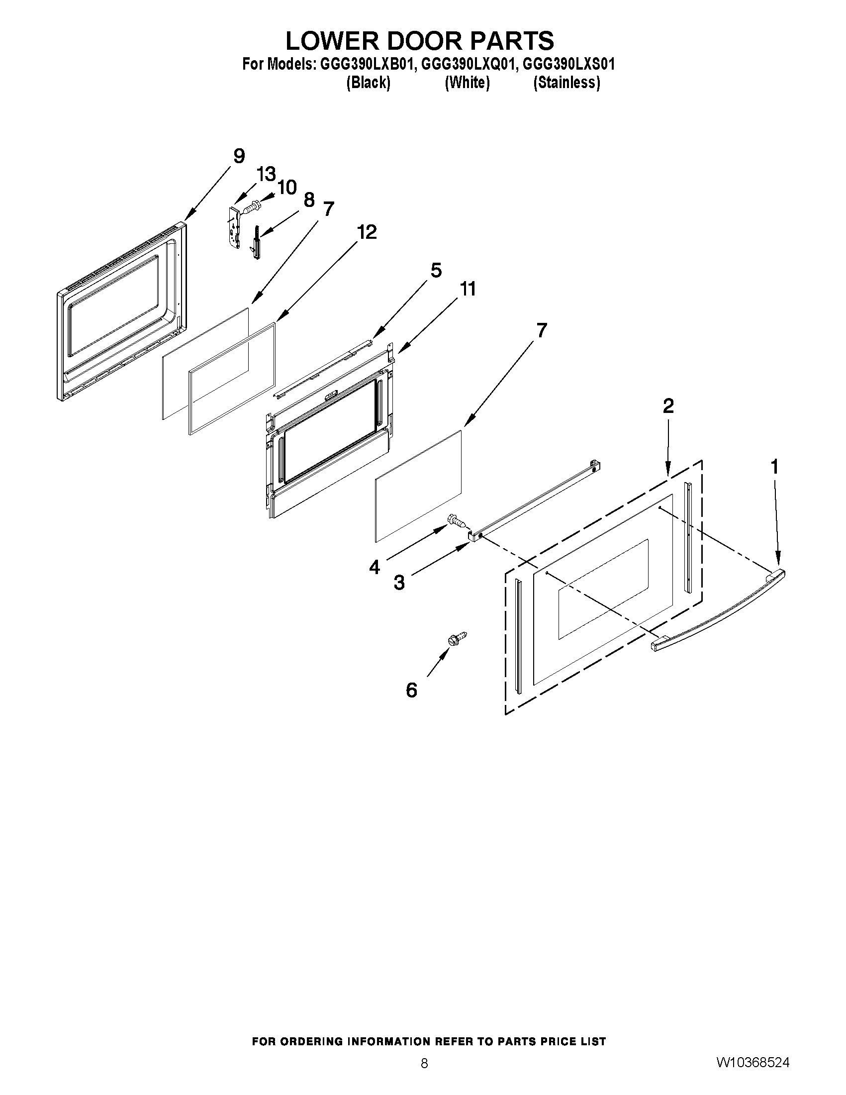 06 - LOWER DOOR PARTS