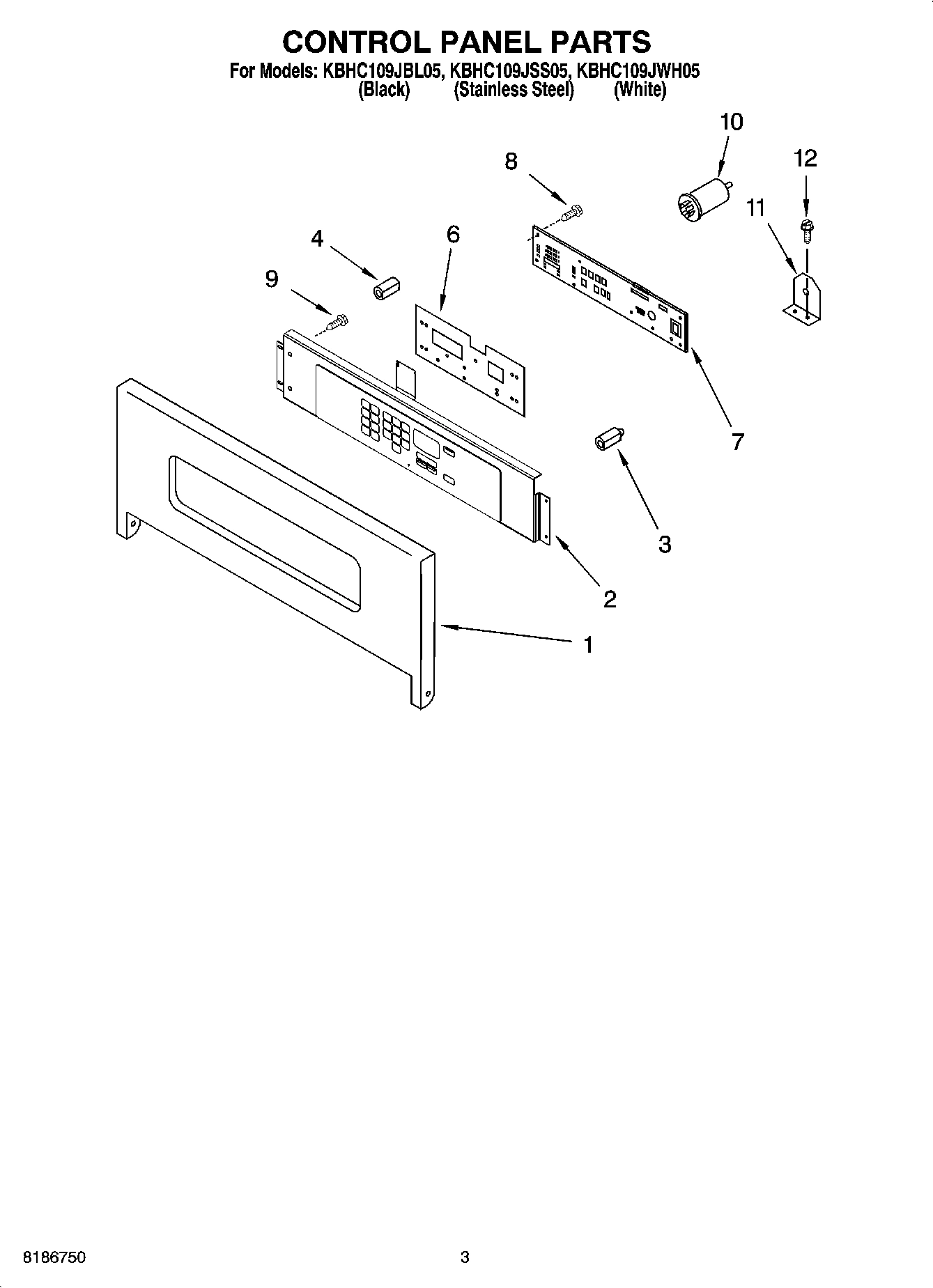 02 - CONTROL PANEL PARTS