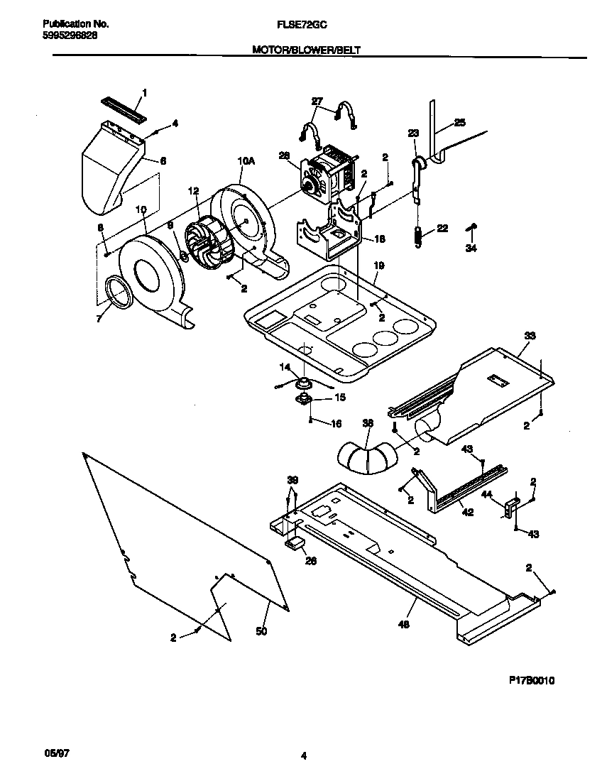 03 - MOTOR/BLOWER/BELT