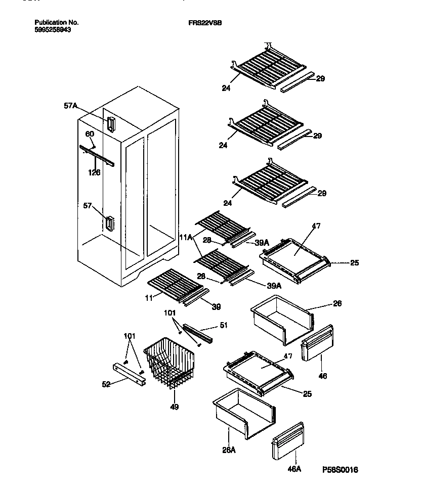 05 - SHELVES, WATER TANK, 3-DOOR MULLION
