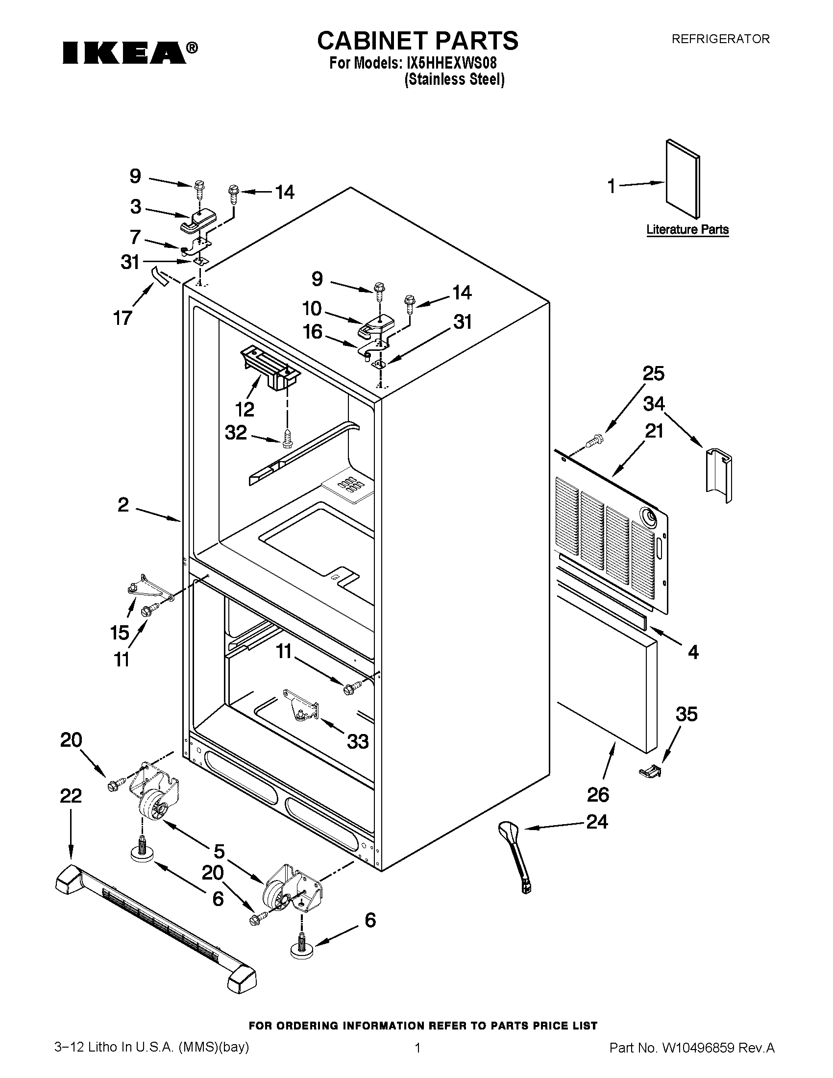 01 - CABINET PARTS